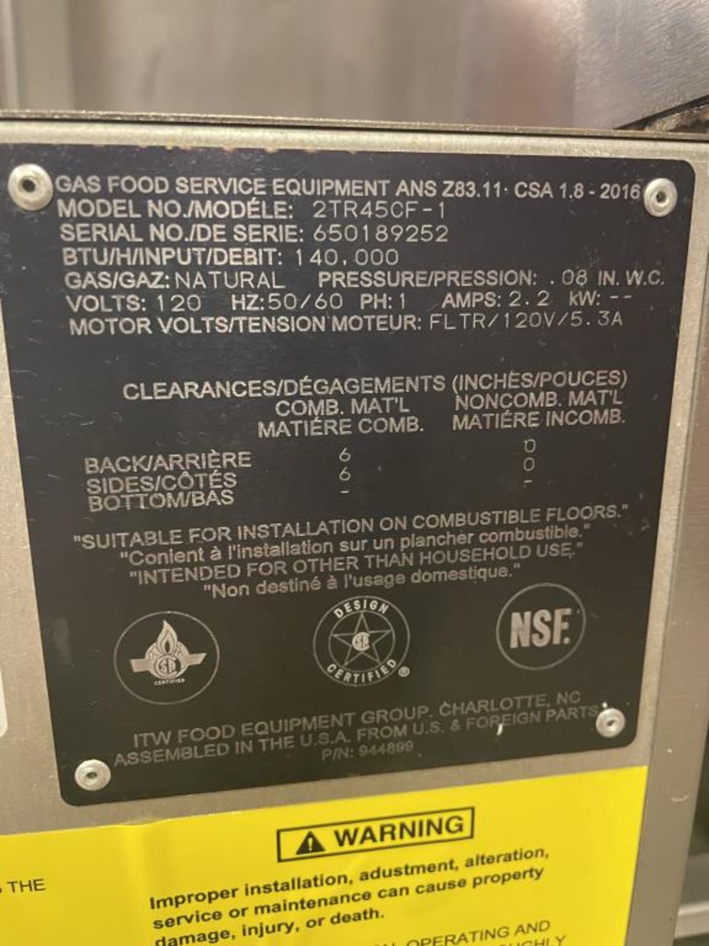 Vulcan PowerFry 2TR45CF-1 Fryer - Image 3 of 7