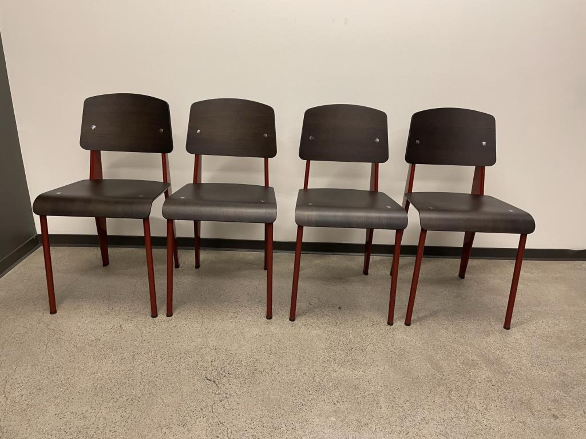 (4) Vitra Prouve Standard Chair - Image 5 of 10