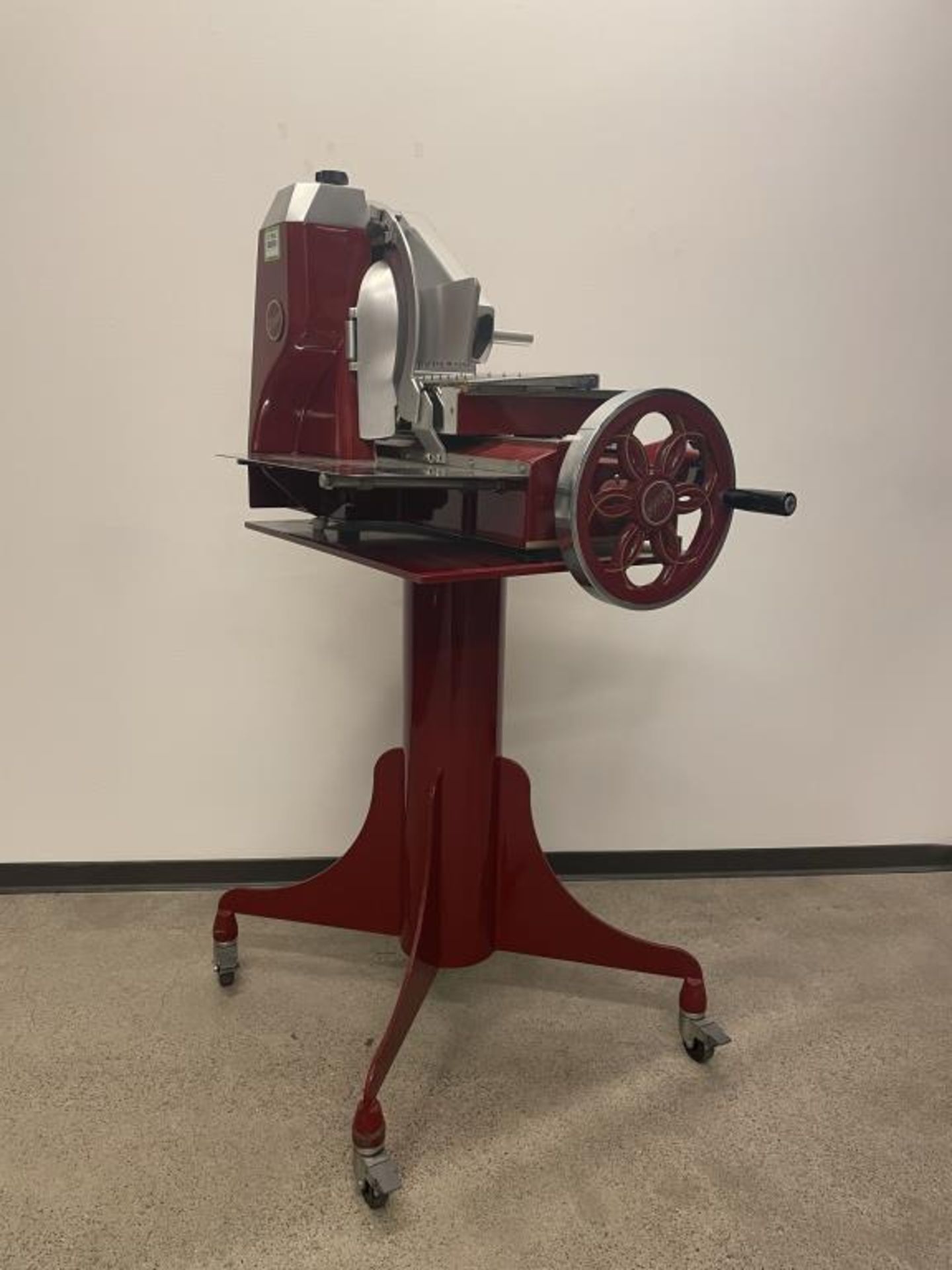 Berkel 330M-STD Manual Fly Wheel Slicer w/ Stand