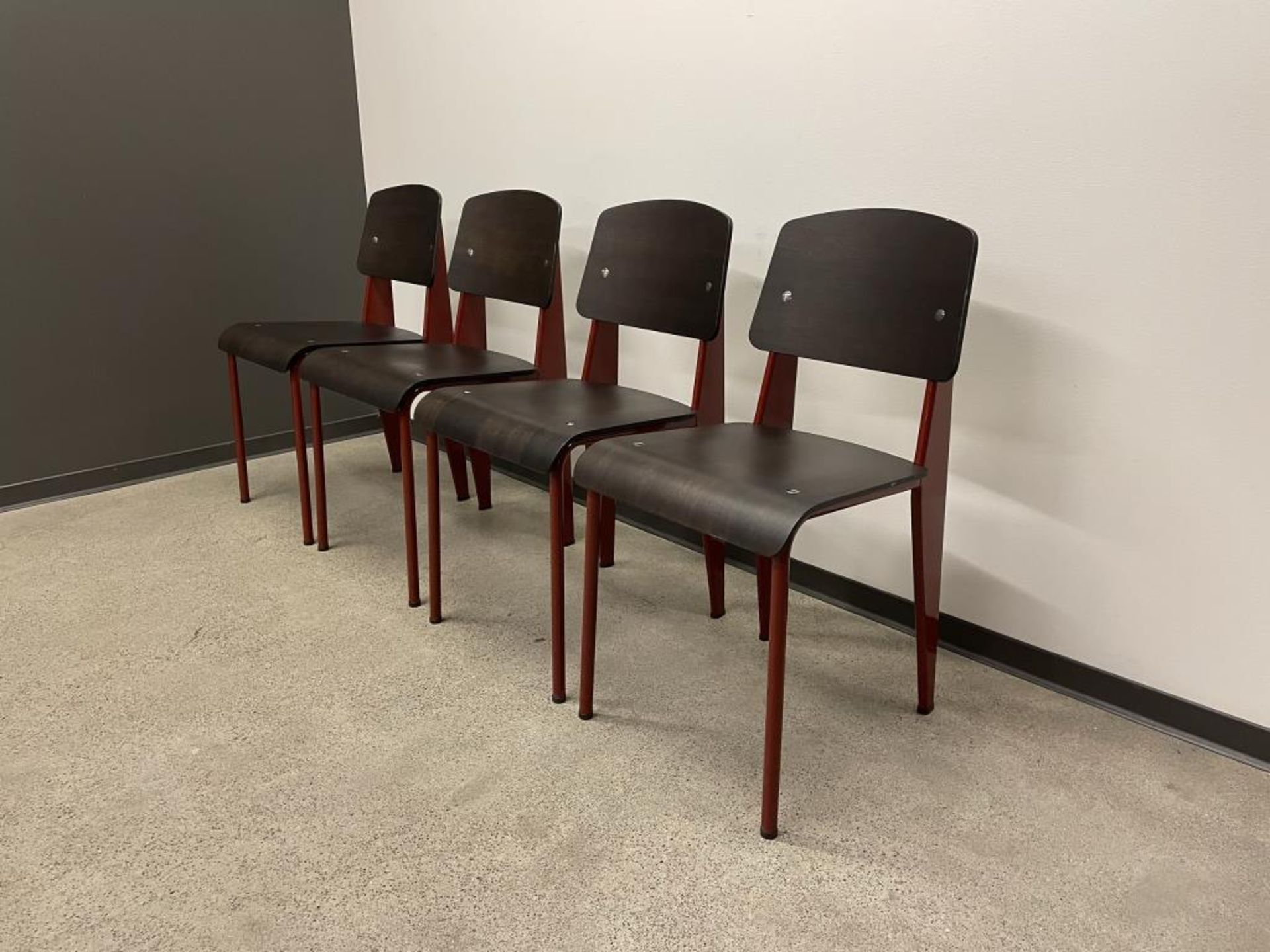 (4) Vitra Prouve Standard Chair - Image 6 of 10