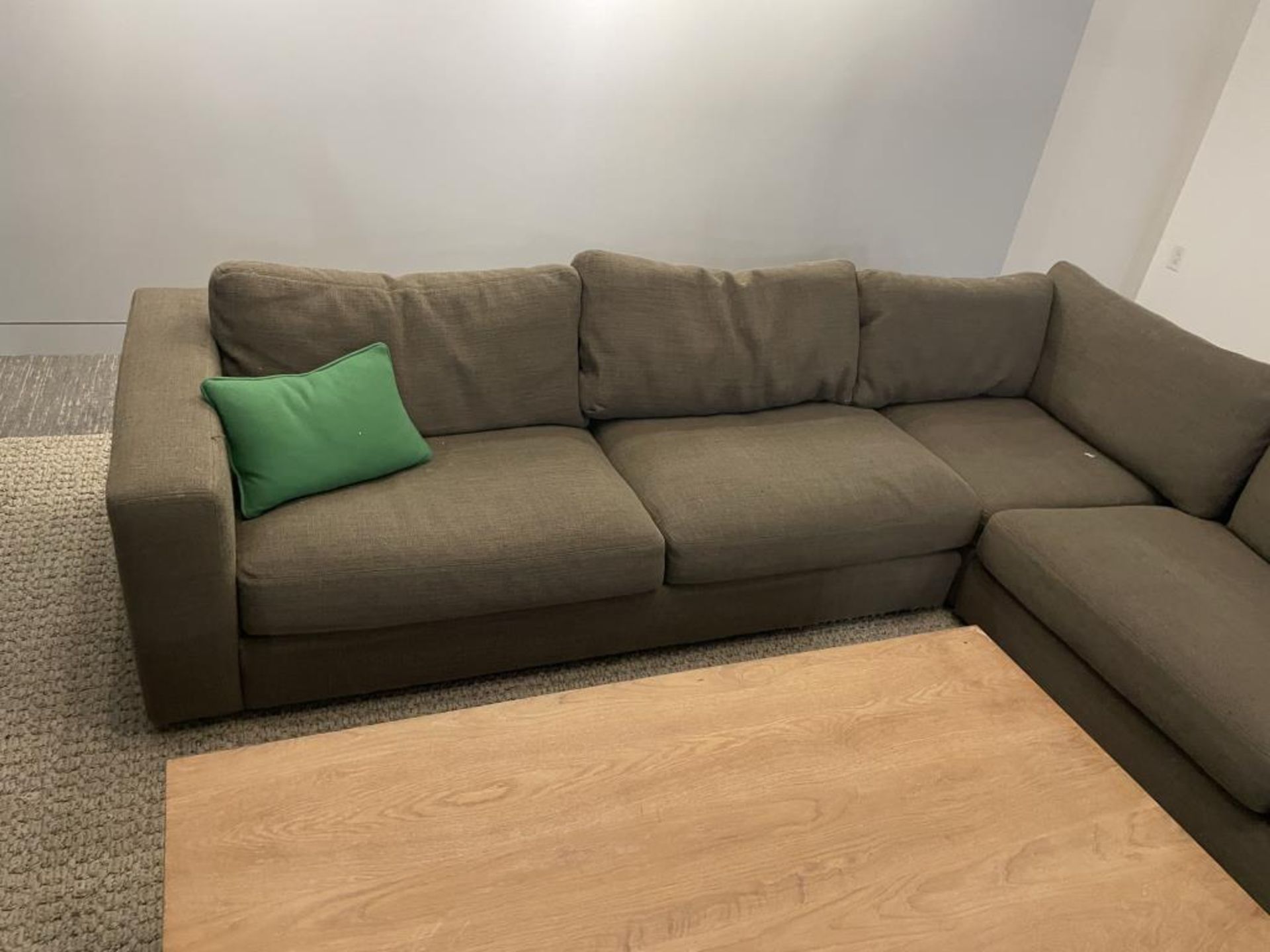 3-Sectional DWR L-Shape Couch w/ OHIO Coffee Table - Image 2 of 6