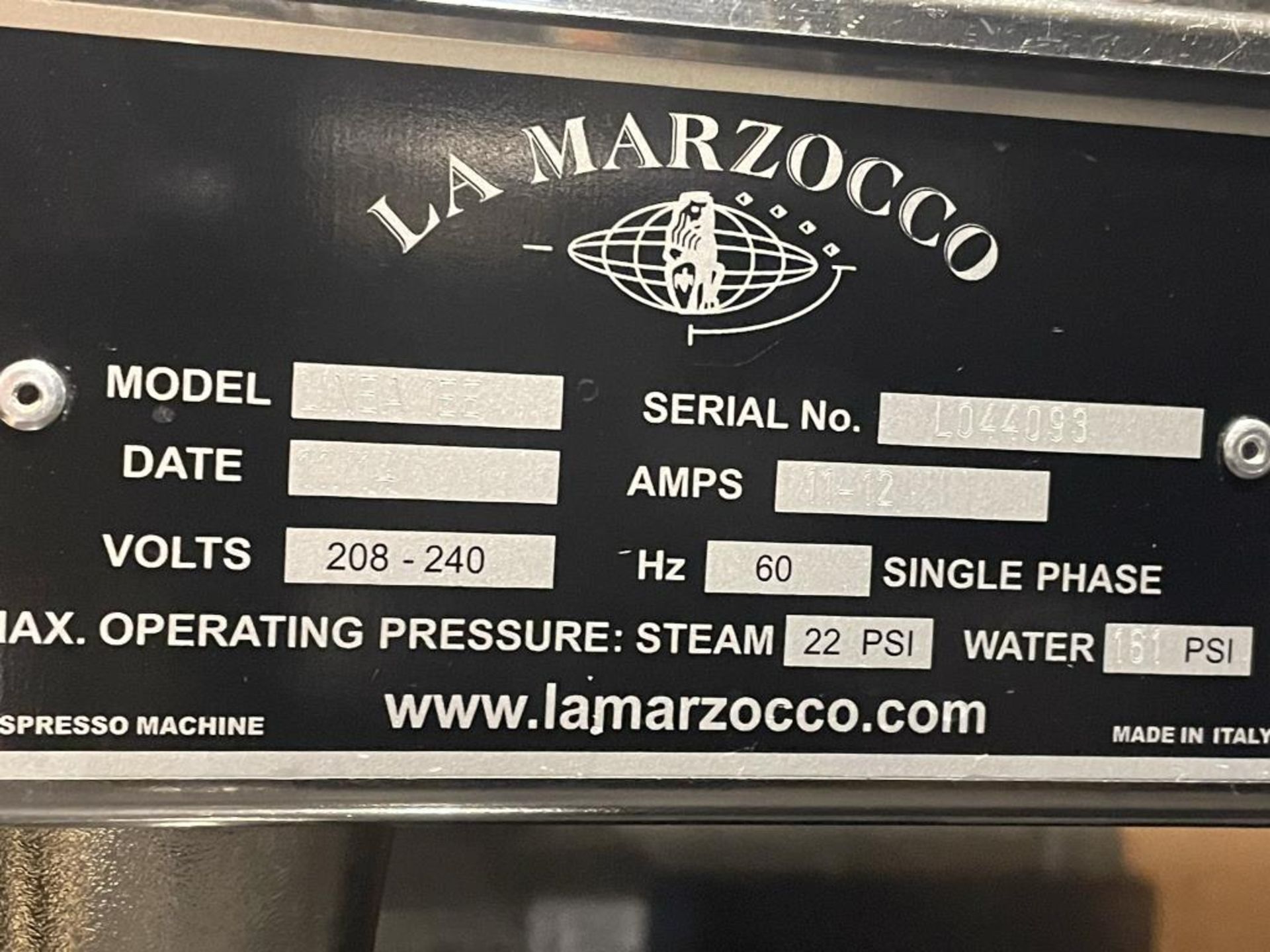 La Marzocco LINEA 1EE Semi-Auto Espresso Machine - Image 3 of 6