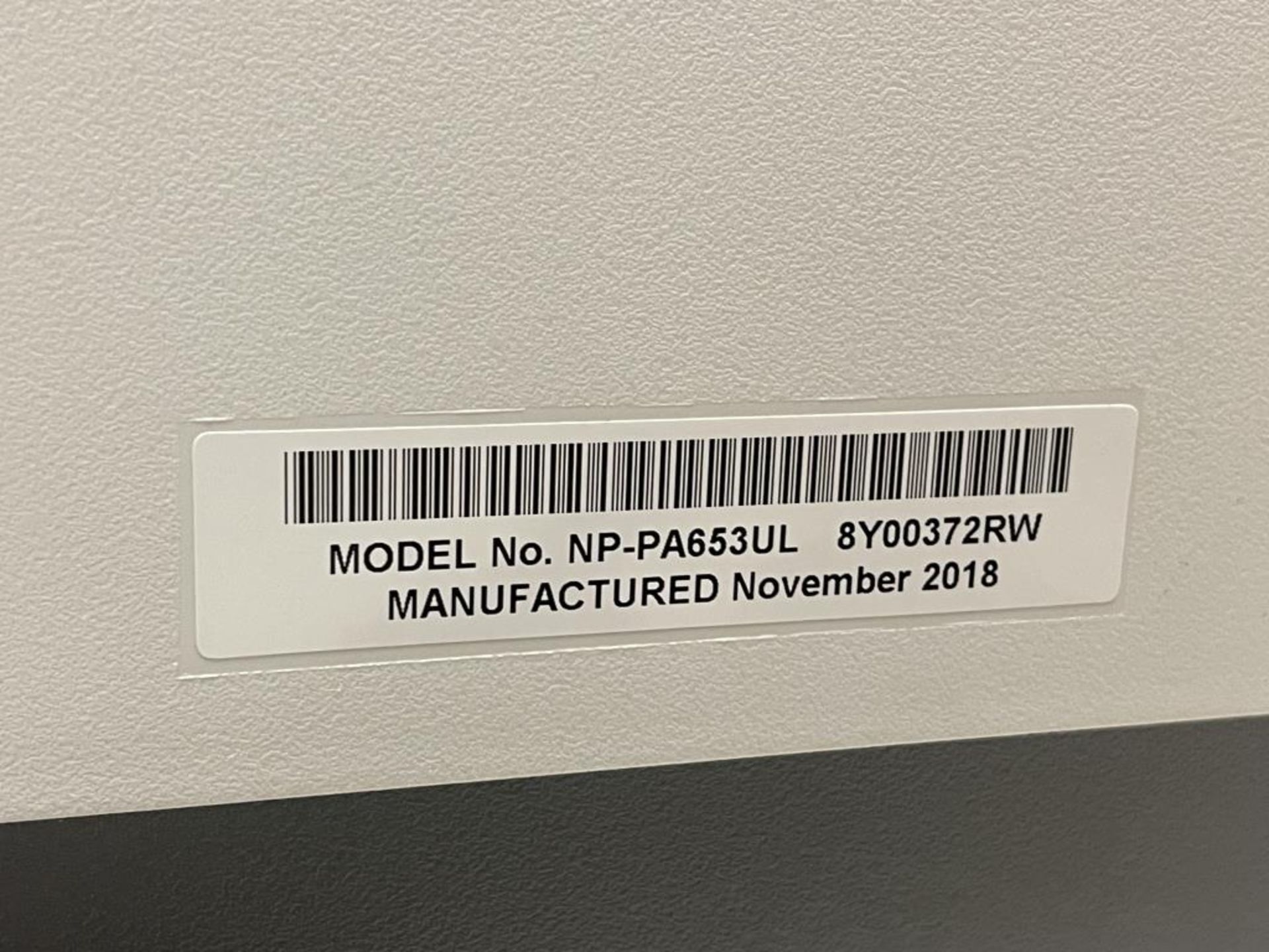 NEC NP-PA653UL 6500-Lumen WUXGA LCD Laser Projector - Image 6 of 7