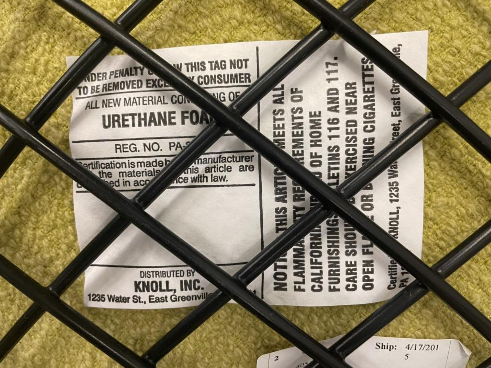 Knoll Bertoia Large Diamond Chair - Image 5 of 6