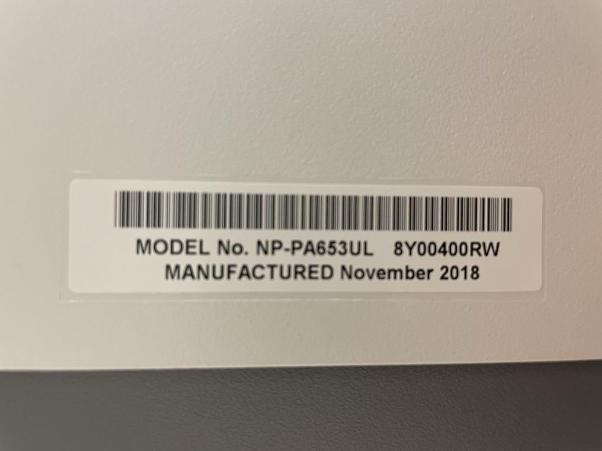 NEC NP-PA653UL 6500-Lumen WUXGA LCD Laser Projector - Image 6 of 7