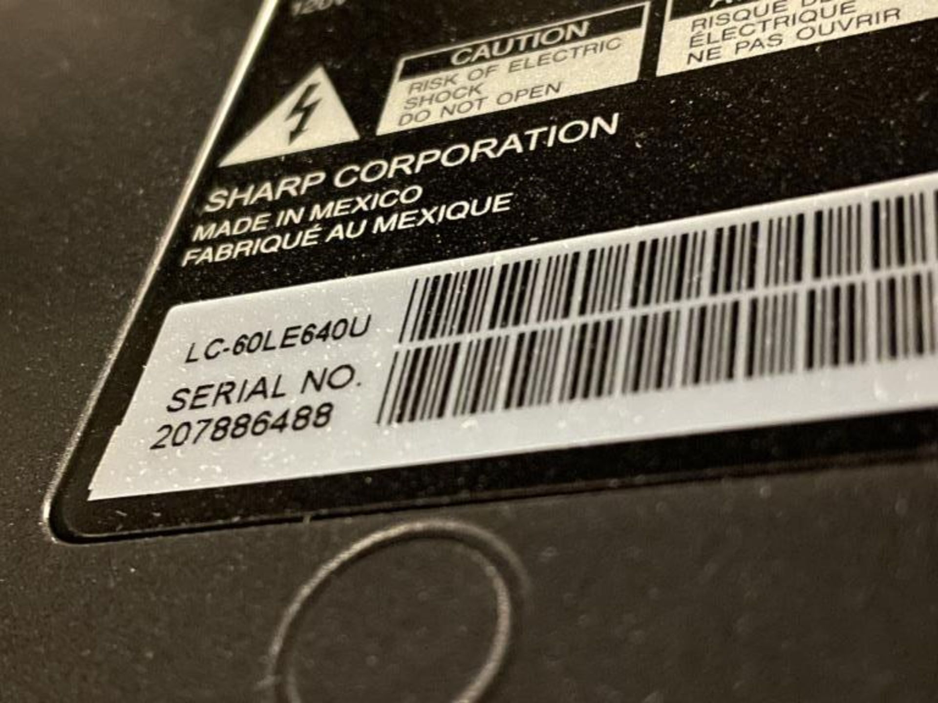 Sharp Aquos 60" LED TV & Ergotron Neo-Flex VHD Mobile - Image 2 of 4