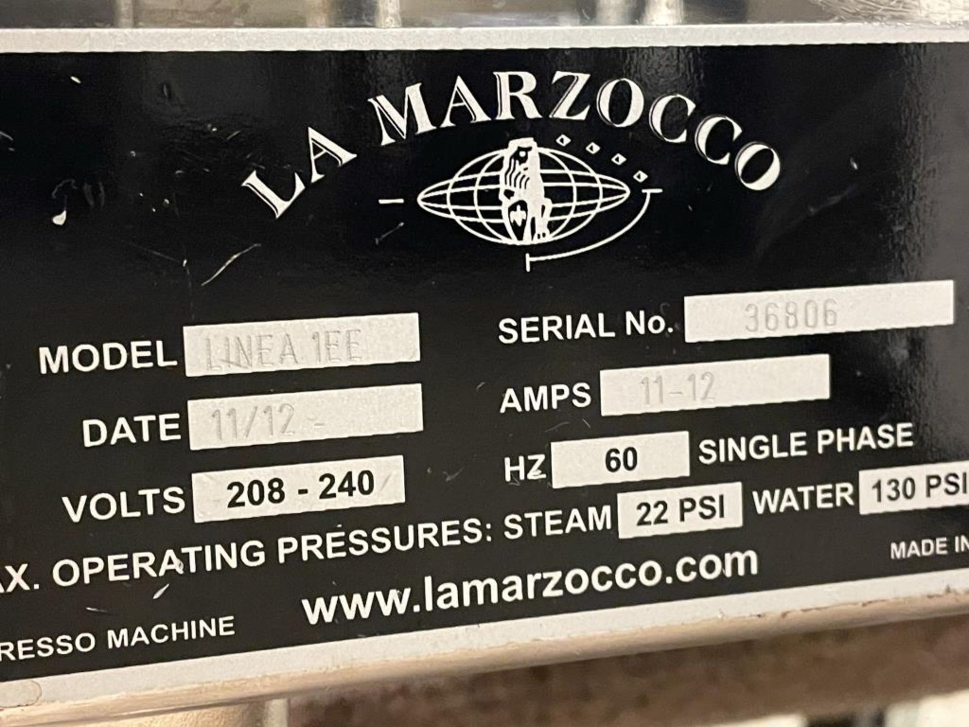 La Marzocco LINEA 1EE Semi-Auto Espresso Machine - Image 3 of 6