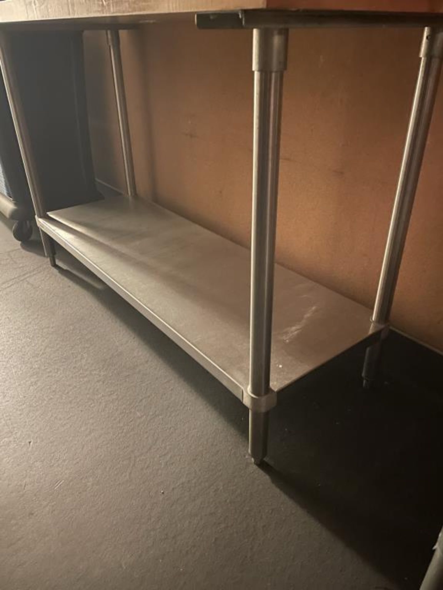 Maple Top Table w/ S.S Base 48"x24" - Image 3 of 3