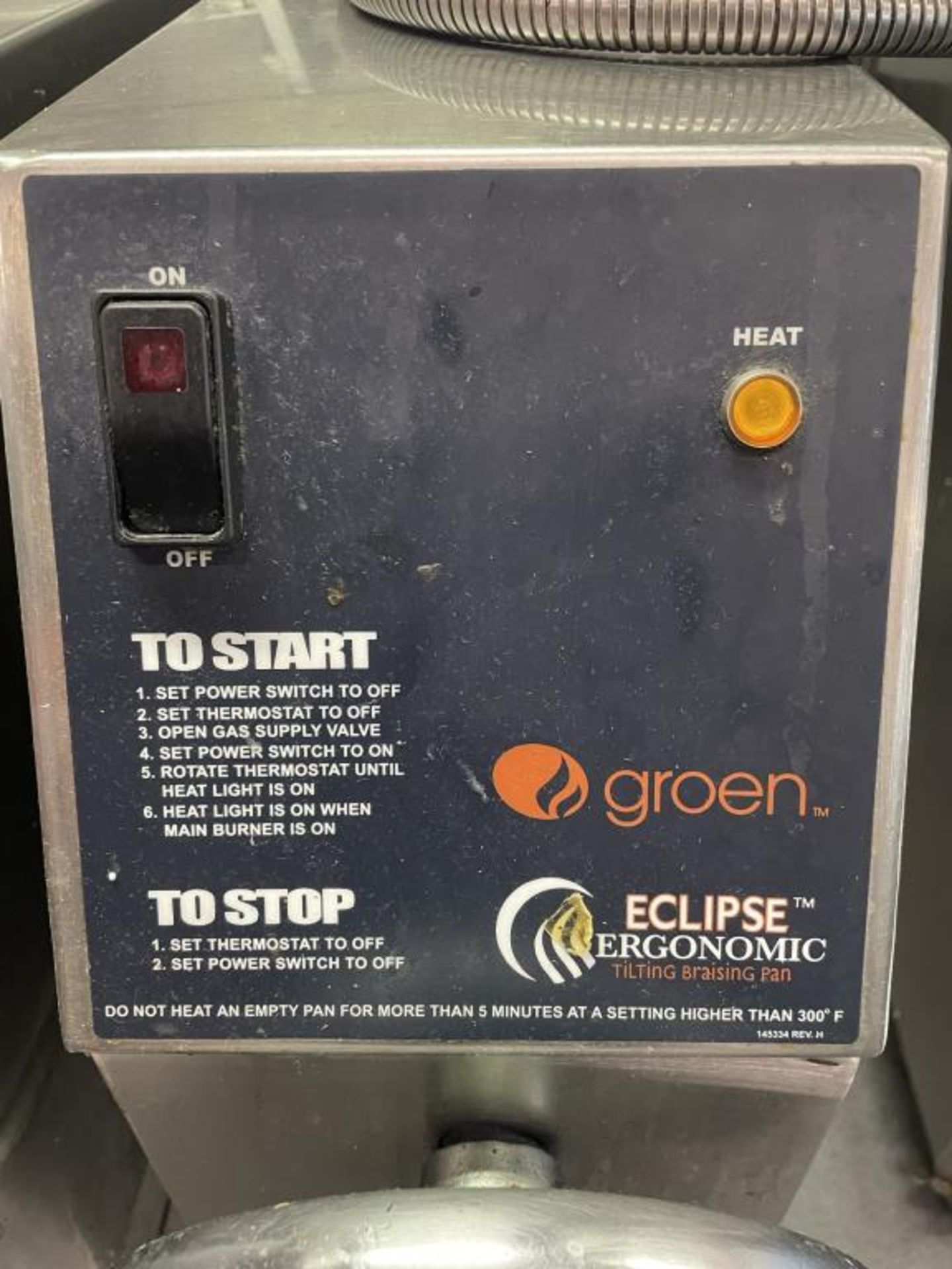 Groen 40 Gal S.S Tilt Skillet Braising Pan - Image 3 of 6