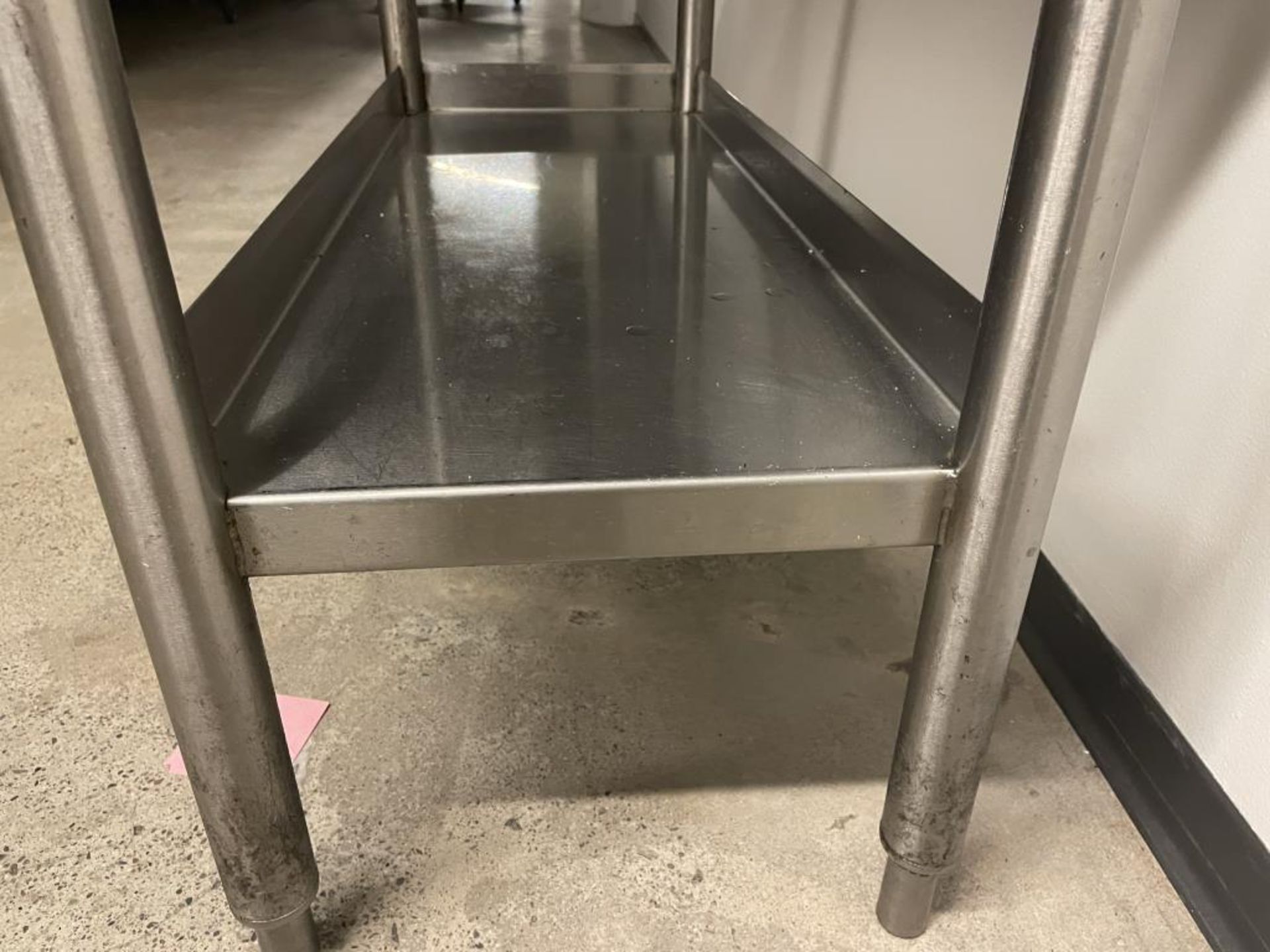 S.S Table w/ Back Splash 18"W x 42"D - Image 3 of 3