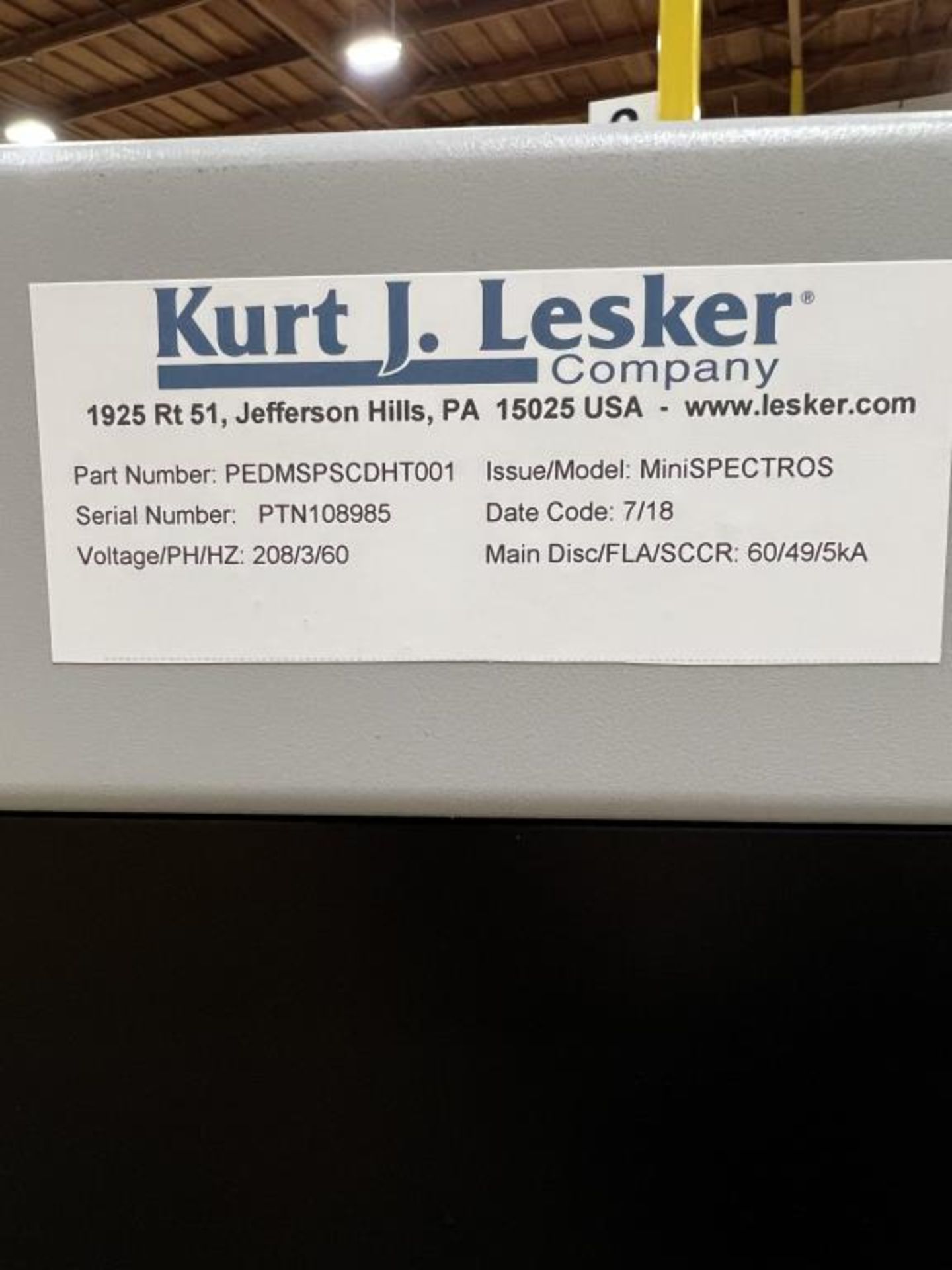Kurt J Lesker PVD Mini Spectros - Image 15 of 15