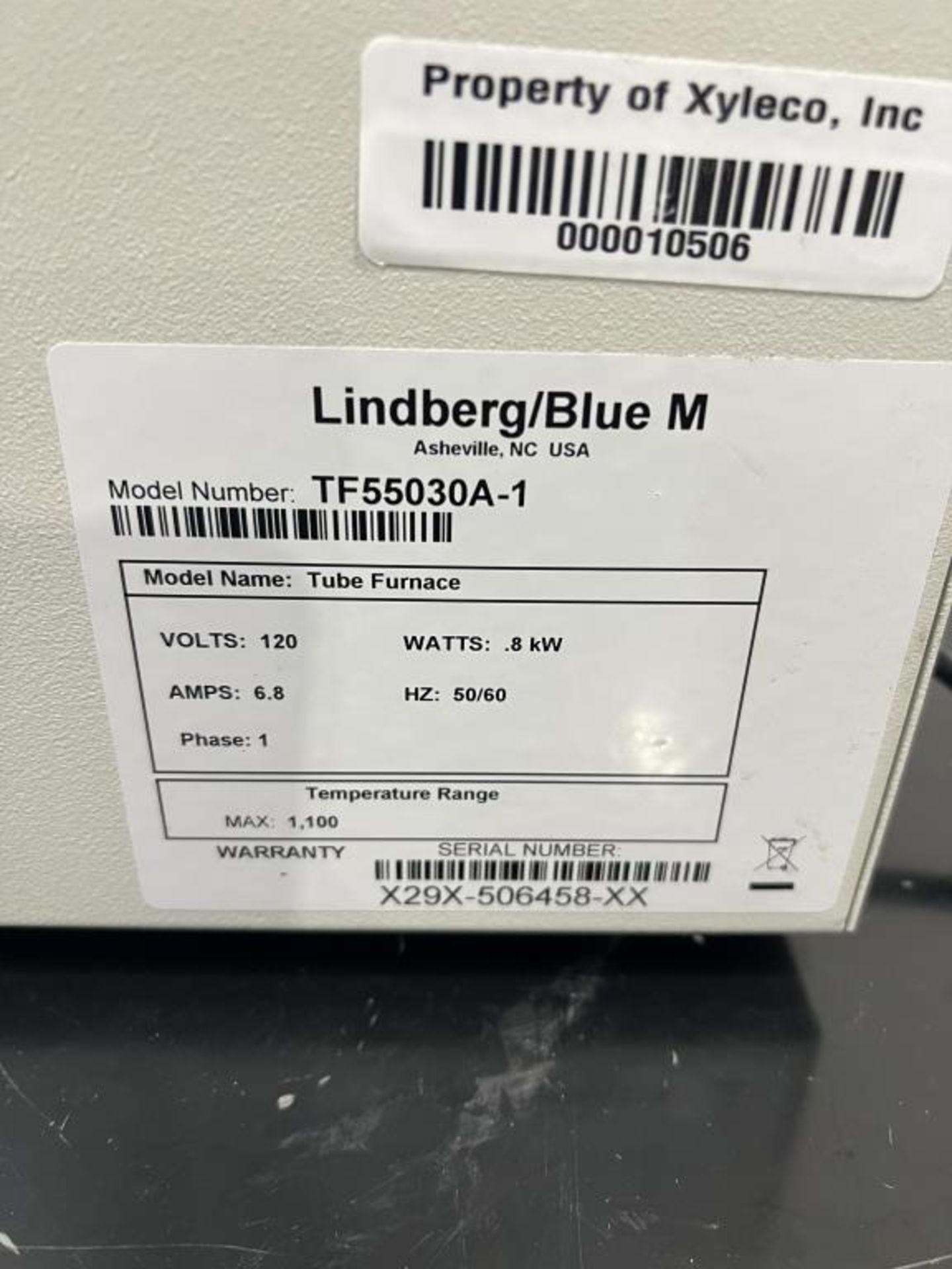 Thermo Scientific Lindberg Blue M Furnace - Image 3 of 3