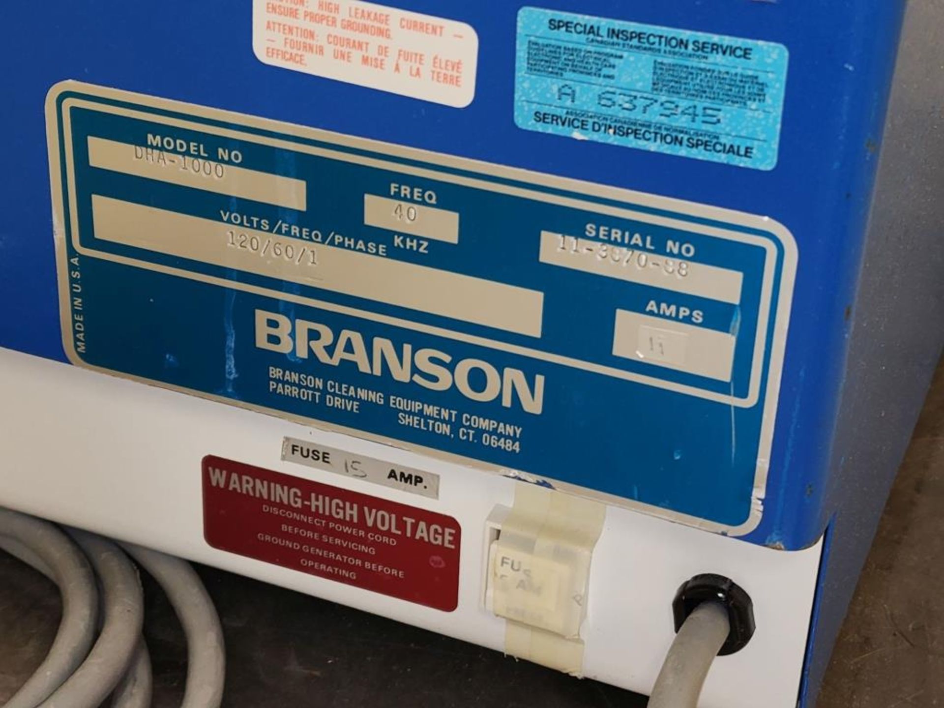 Branson Ultrasonic Bath - Image 2 of 6