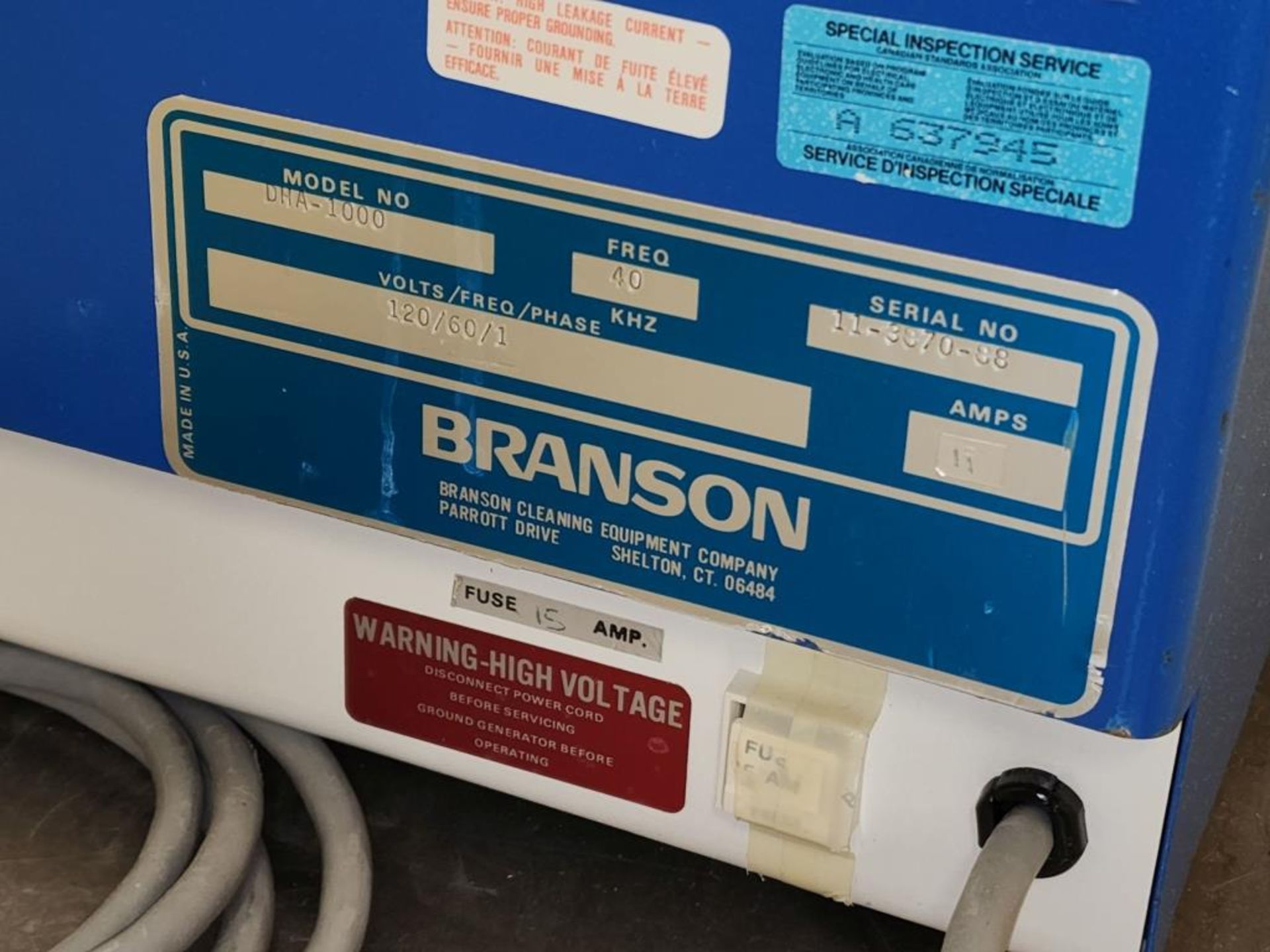 Branson Ultrasonic Bath - Image 3 of 6