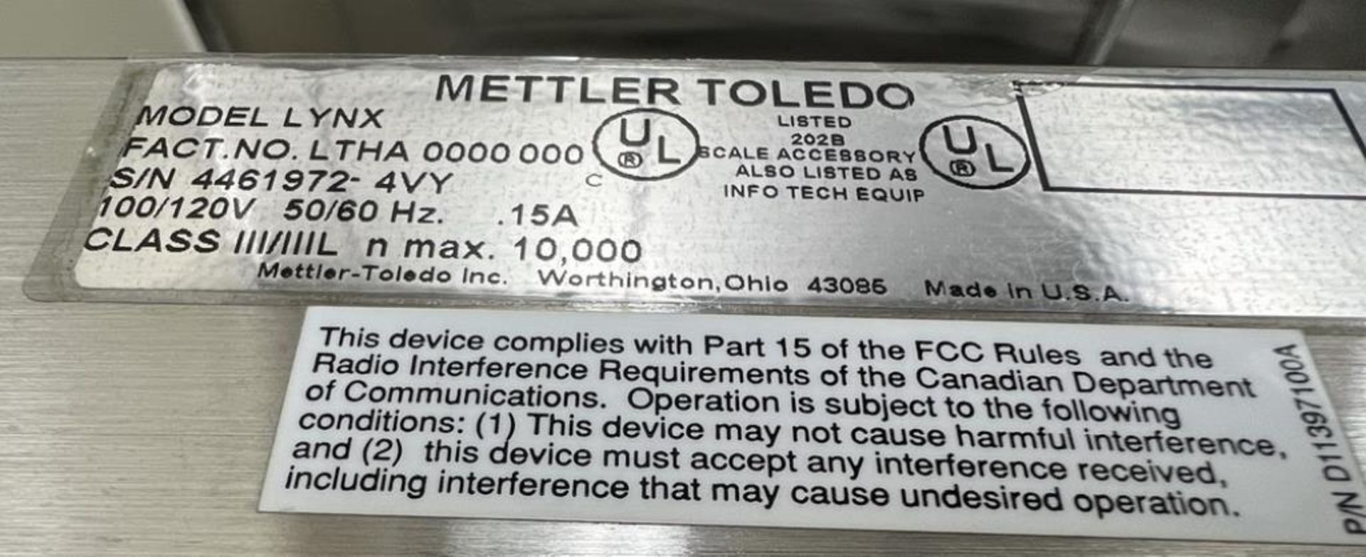 Mettler Toledo Platform Scale - Image 3 of 4