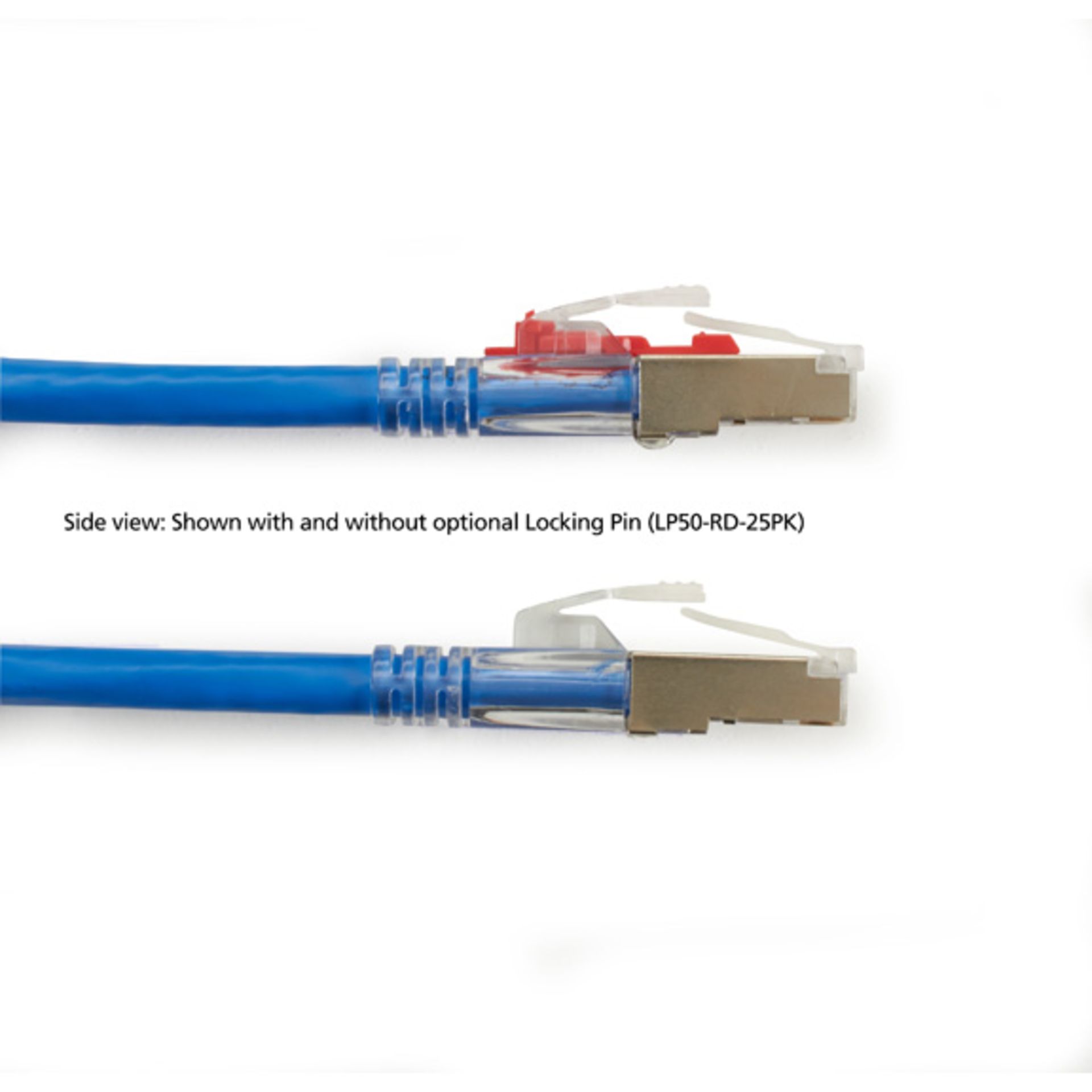 CAT5e Shielded Ethernet Patch Cables, Assorted Lengths, Black/Blue - Image 2 of 2
