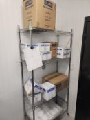 SS Shelving Unit With Contents