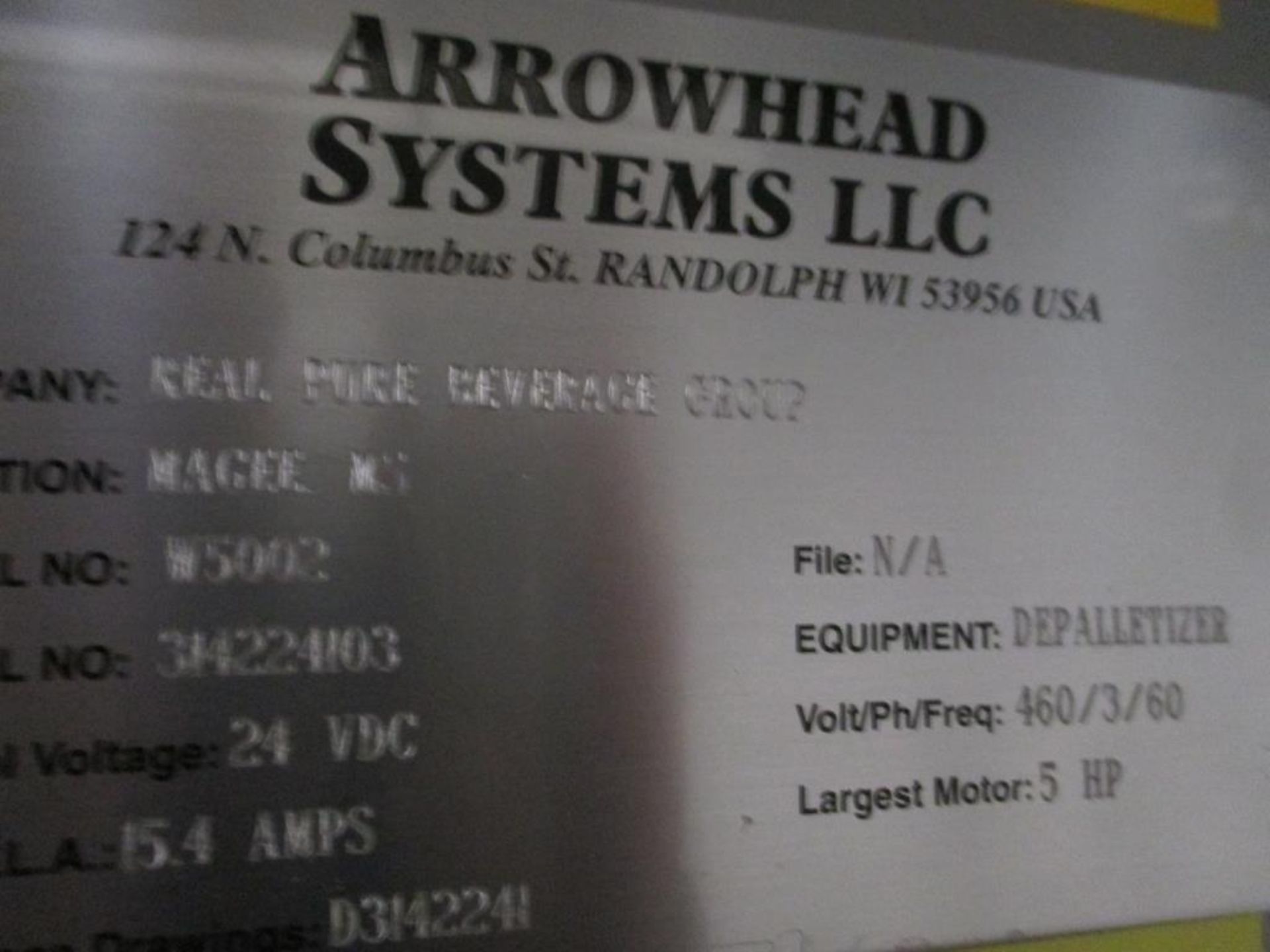 Arrowhead Can Depalletizer - Image 11 of 25
