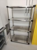 Steel Rack, 4 Shelves
