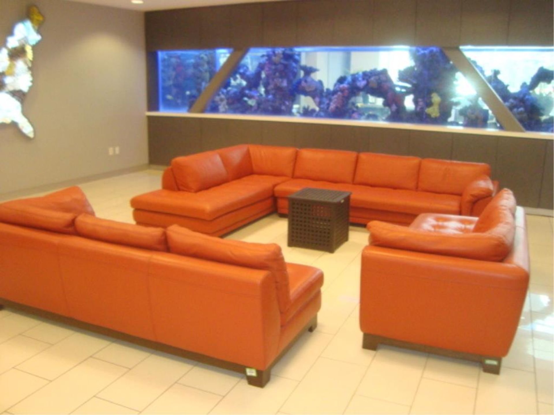 Genuine Leather 4-Piece Sectional