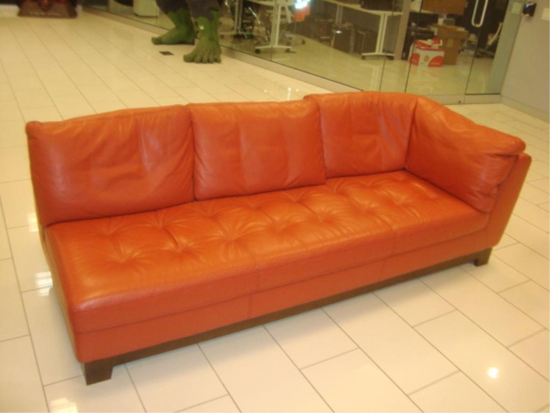 Genuine Leather 4-Piece Sectional - Image 6 of 11