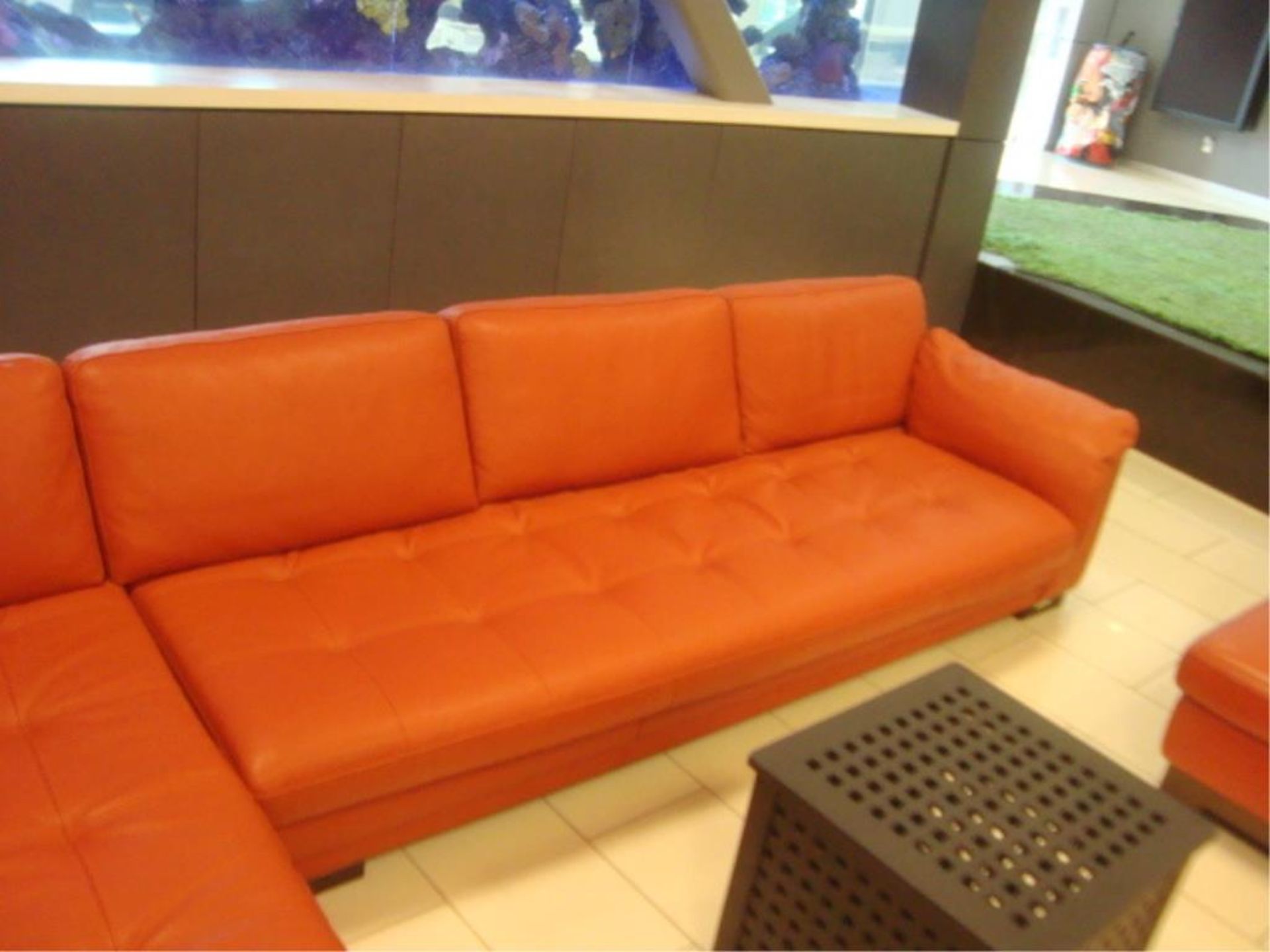 Genuine Leather 4-Piece Sectional - Image 5 of 11