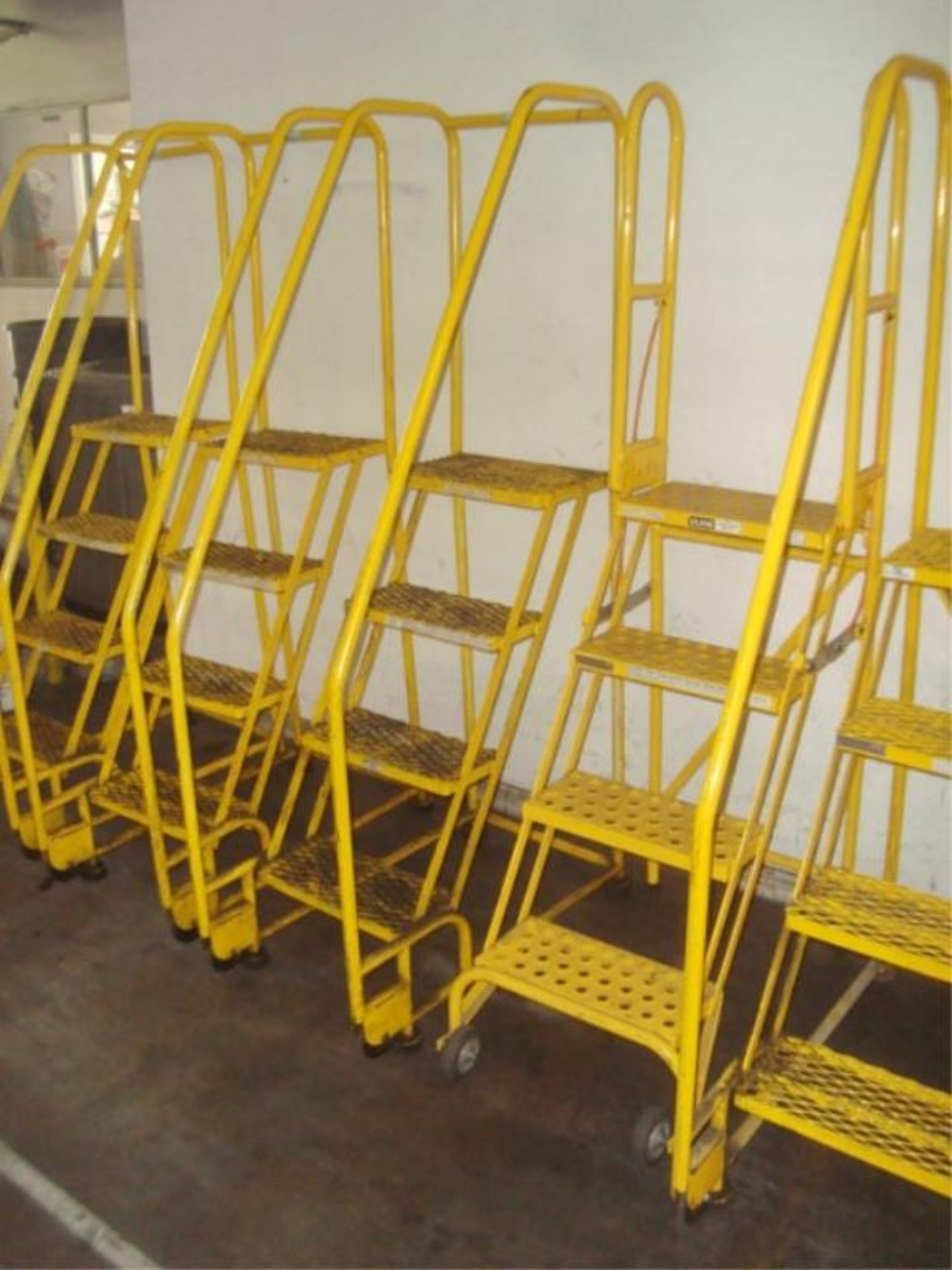 Rolling Stockroom Ladders - Image 2 of 5