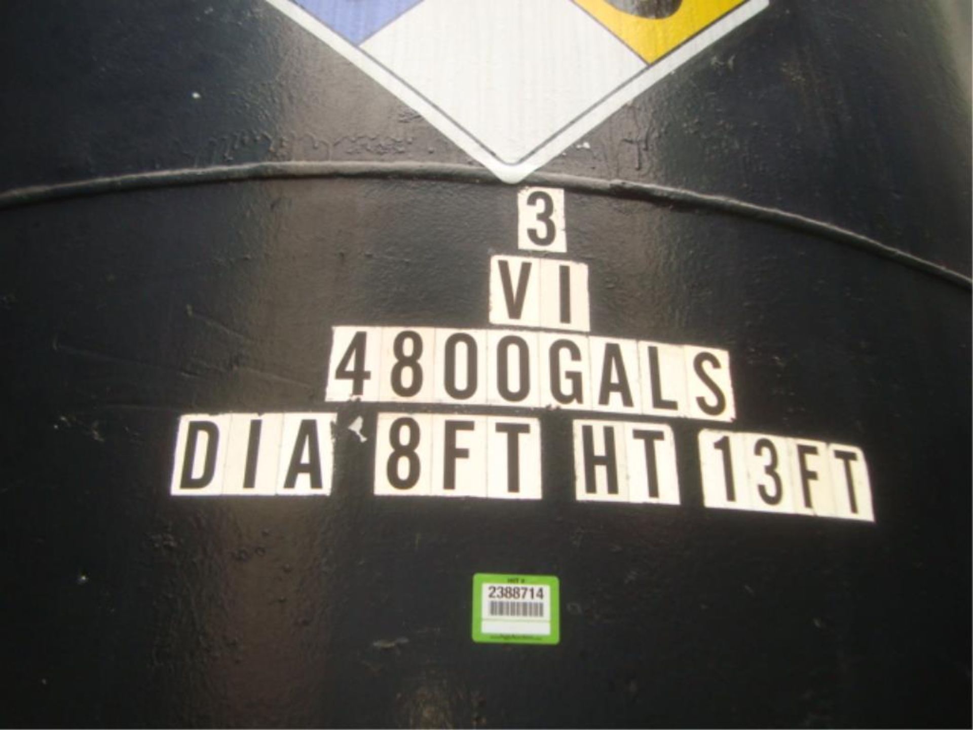 4800 Gallon Cap. Closed Top Tank - Image 7 of 8