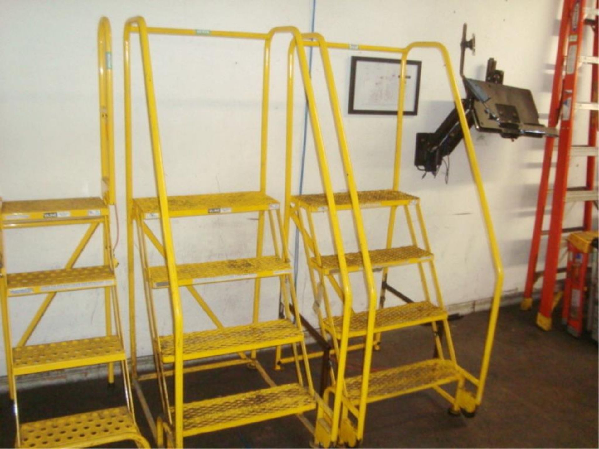 Rolling Stockroom Ladders - Image 2 of 3