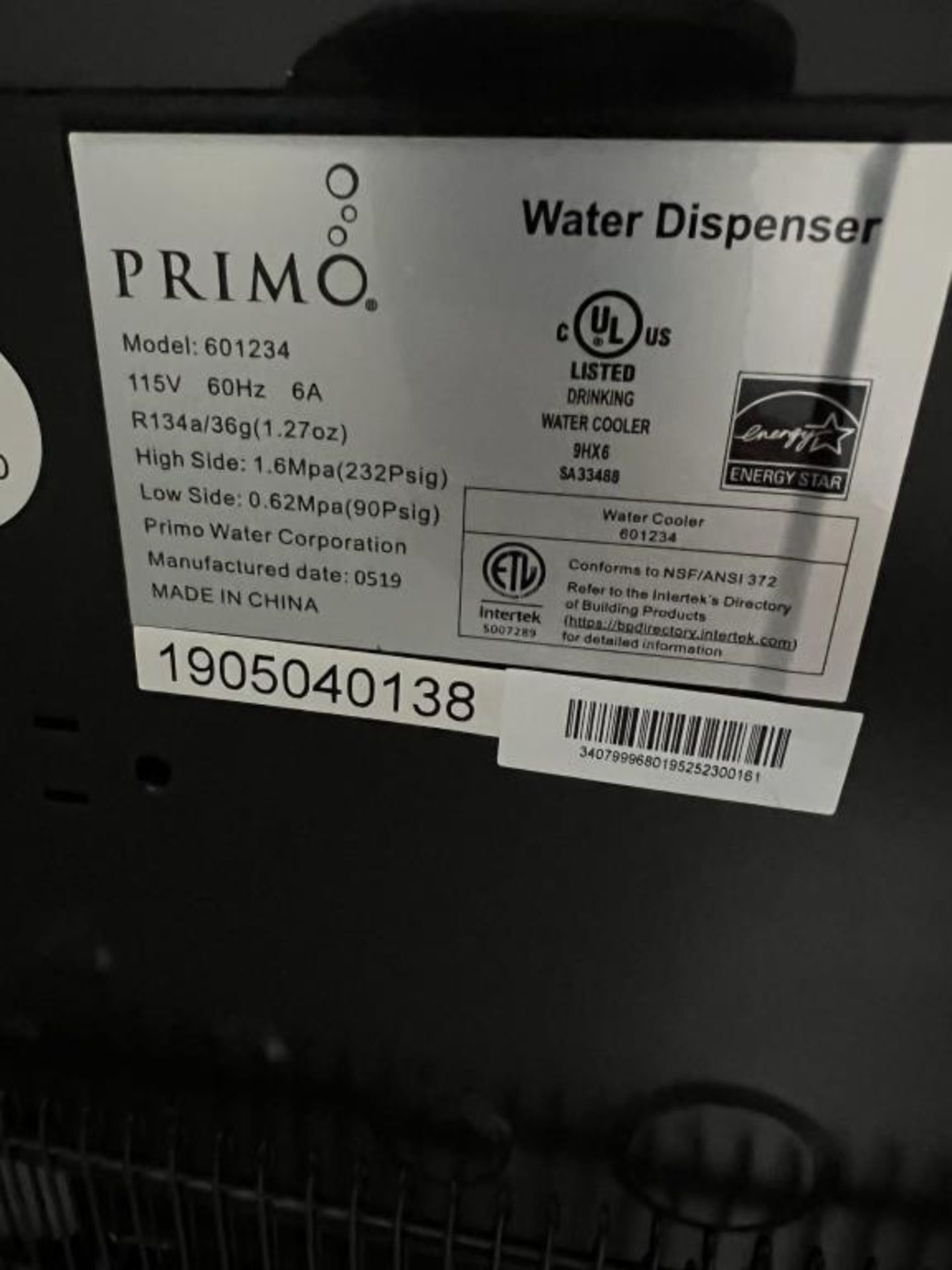 Primo Water Dispenser - Image 2 of 2