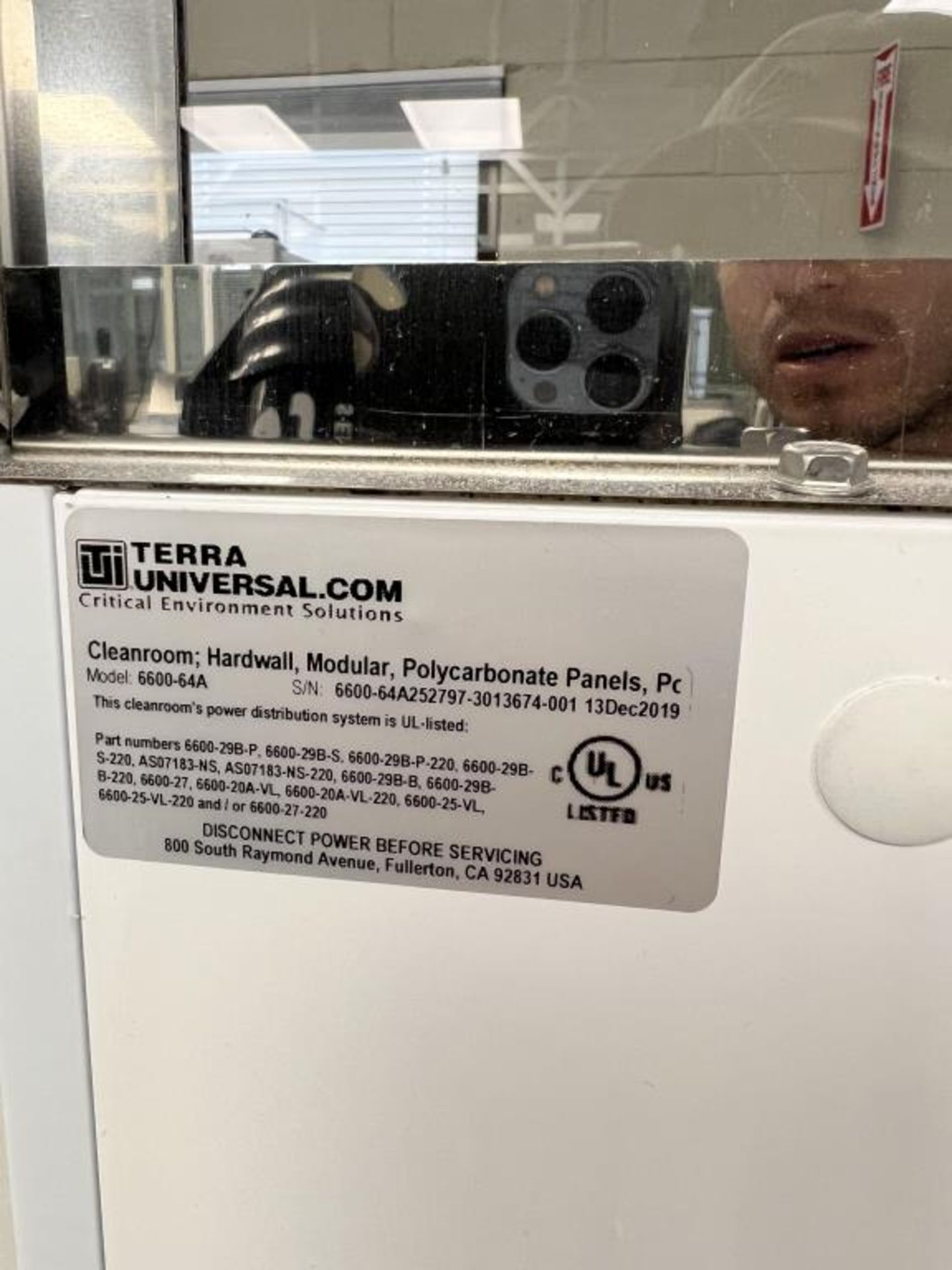 Terra Universal Cleanroom Hardwall, Modular - Image 12 of 12