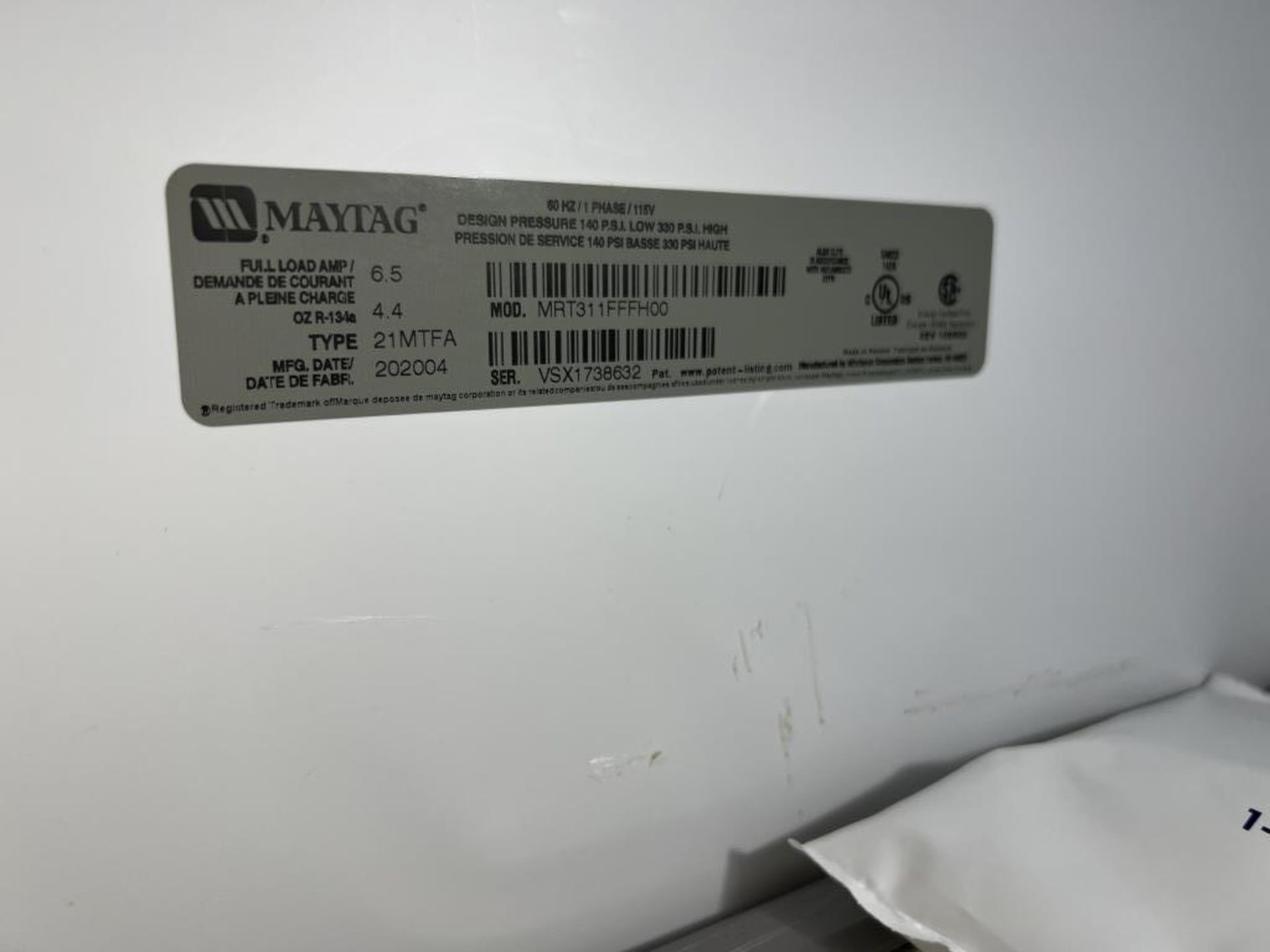 Maytag Refrigerator/Freezer - Image 2 of 2