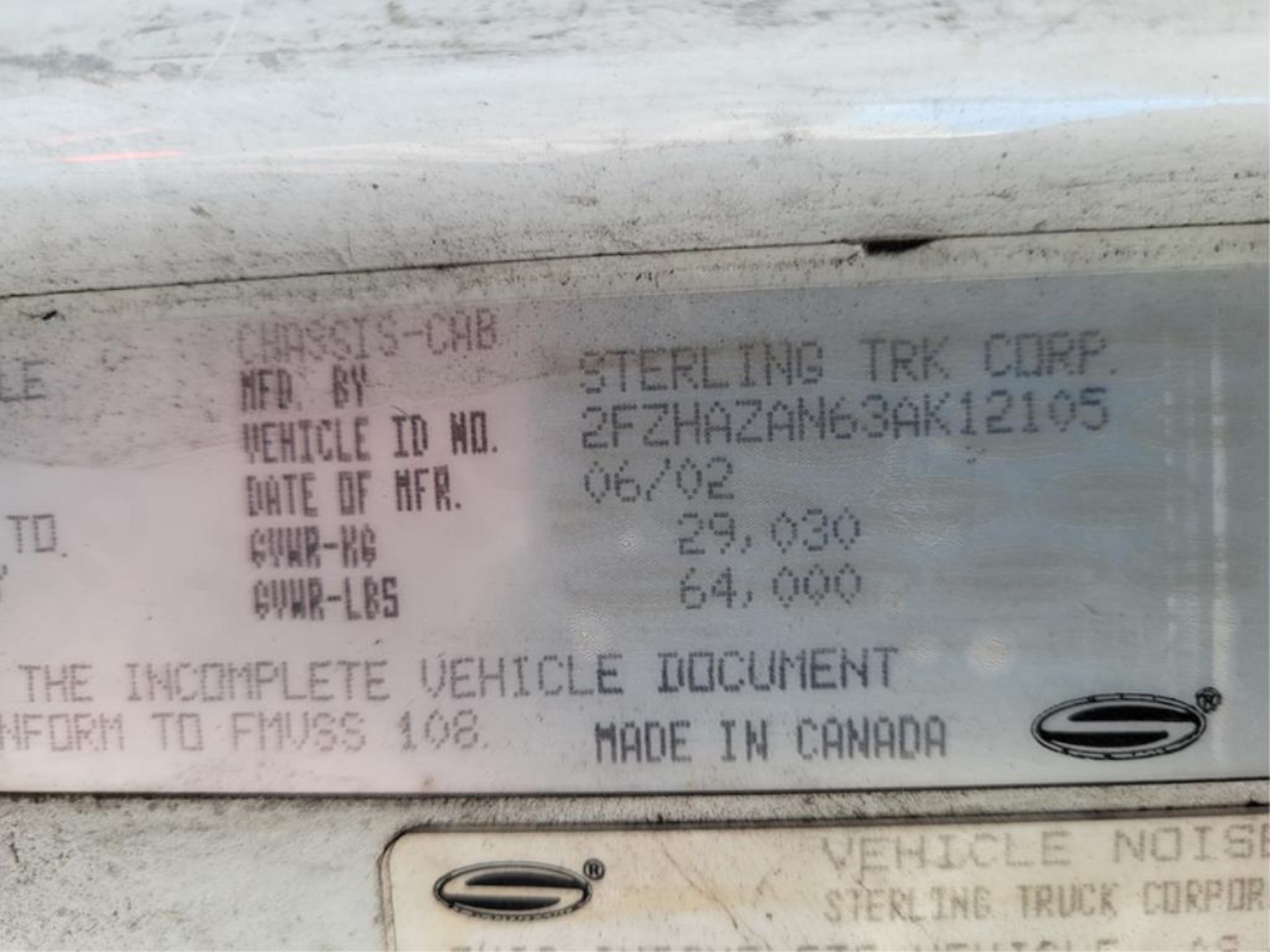 Sterling Vacuum Truck - Image 17 of 17