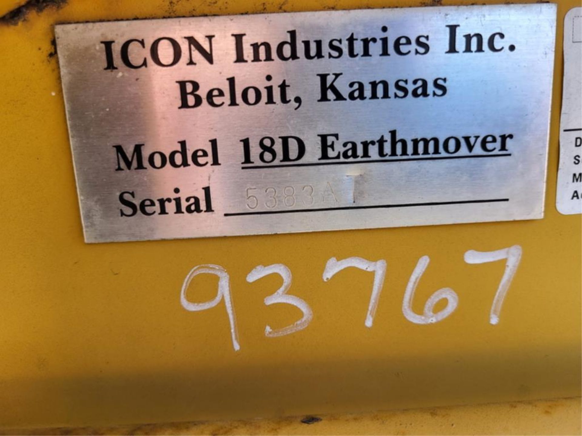 Icon Industries Scraper Pan - Needs Repair - Image 8 of 8