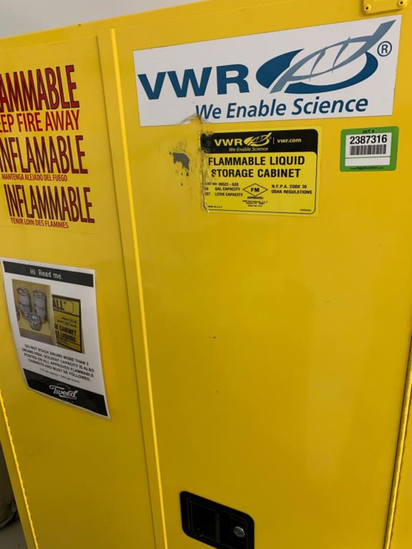 VWR Flammable Storage Cabinet - Image 4 of 4