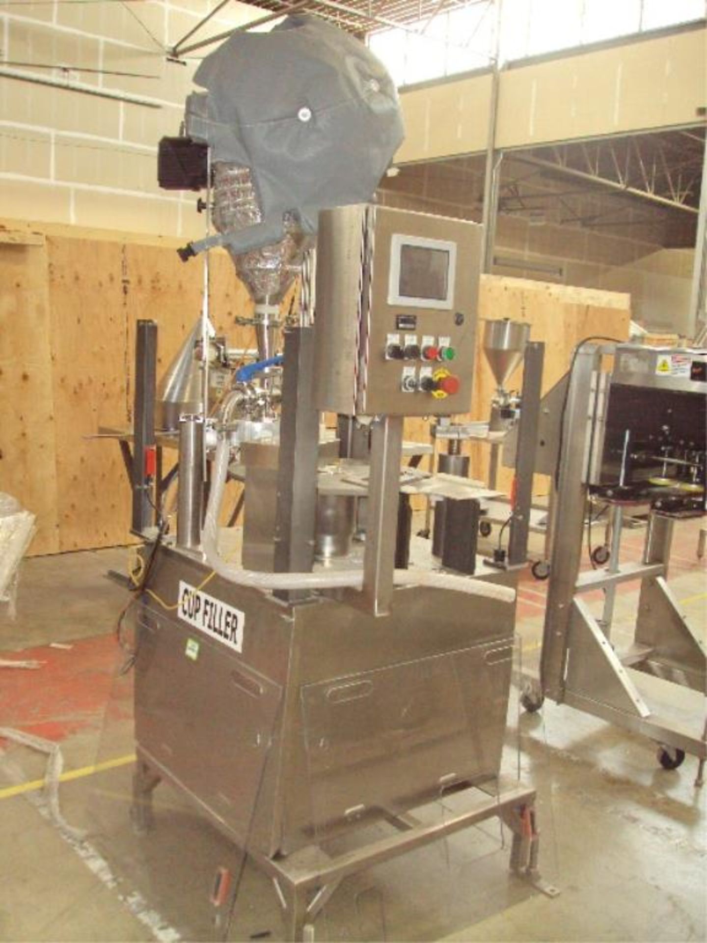 6-Station Rotary Cup Filler Machine