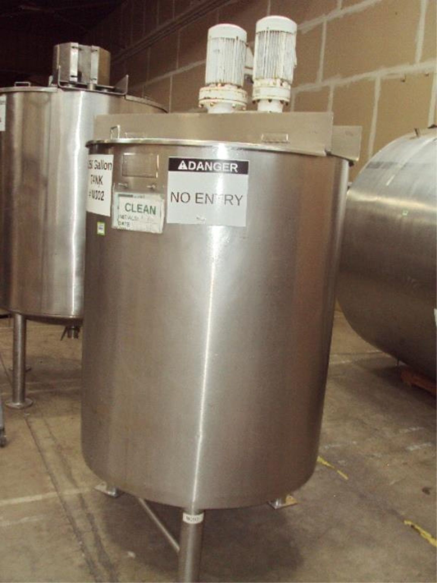 250 Gallon Cap SS Jacketed Mixing Tank - Image 2 of 10