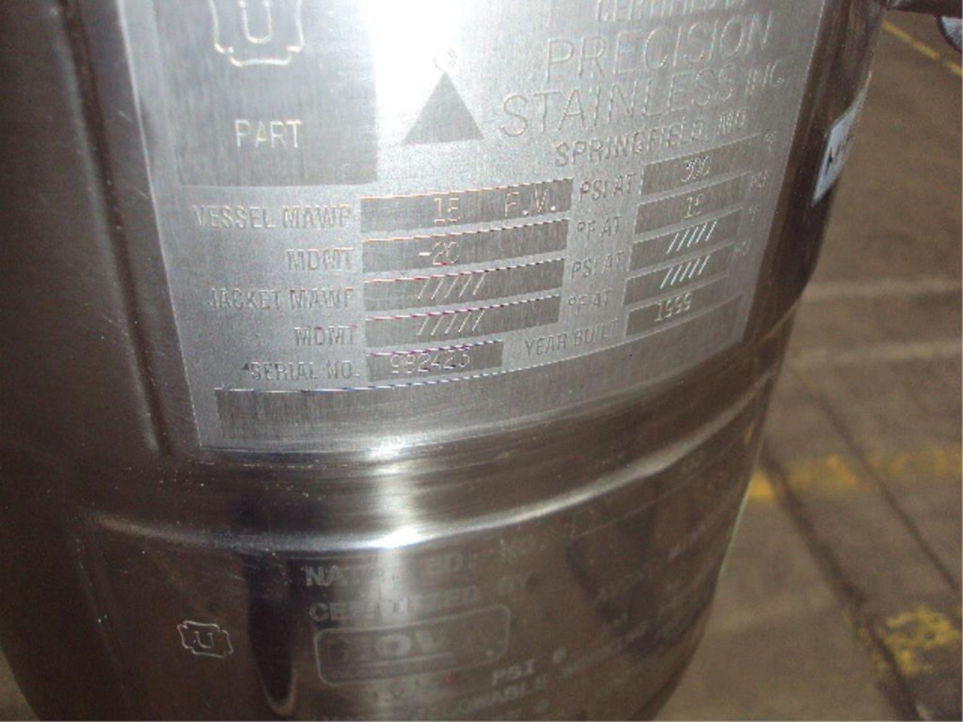 20-Liter Mobile Steam Pressure Vessel - Image 6 of 7