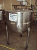150 Gallon Cap SS Jacketed Kettle