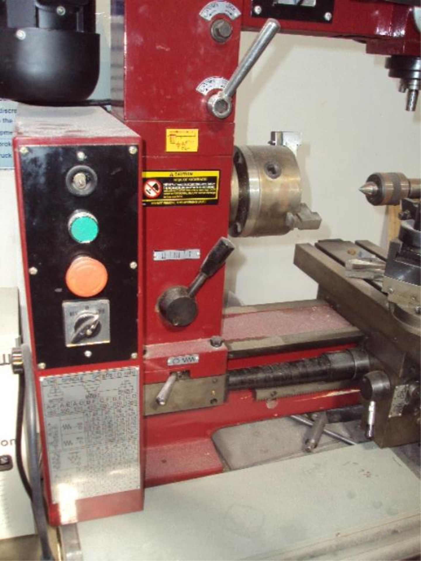 Central Machinery 3-in-1 Mill-Drill-Lathe Machine - Image 7 of 16