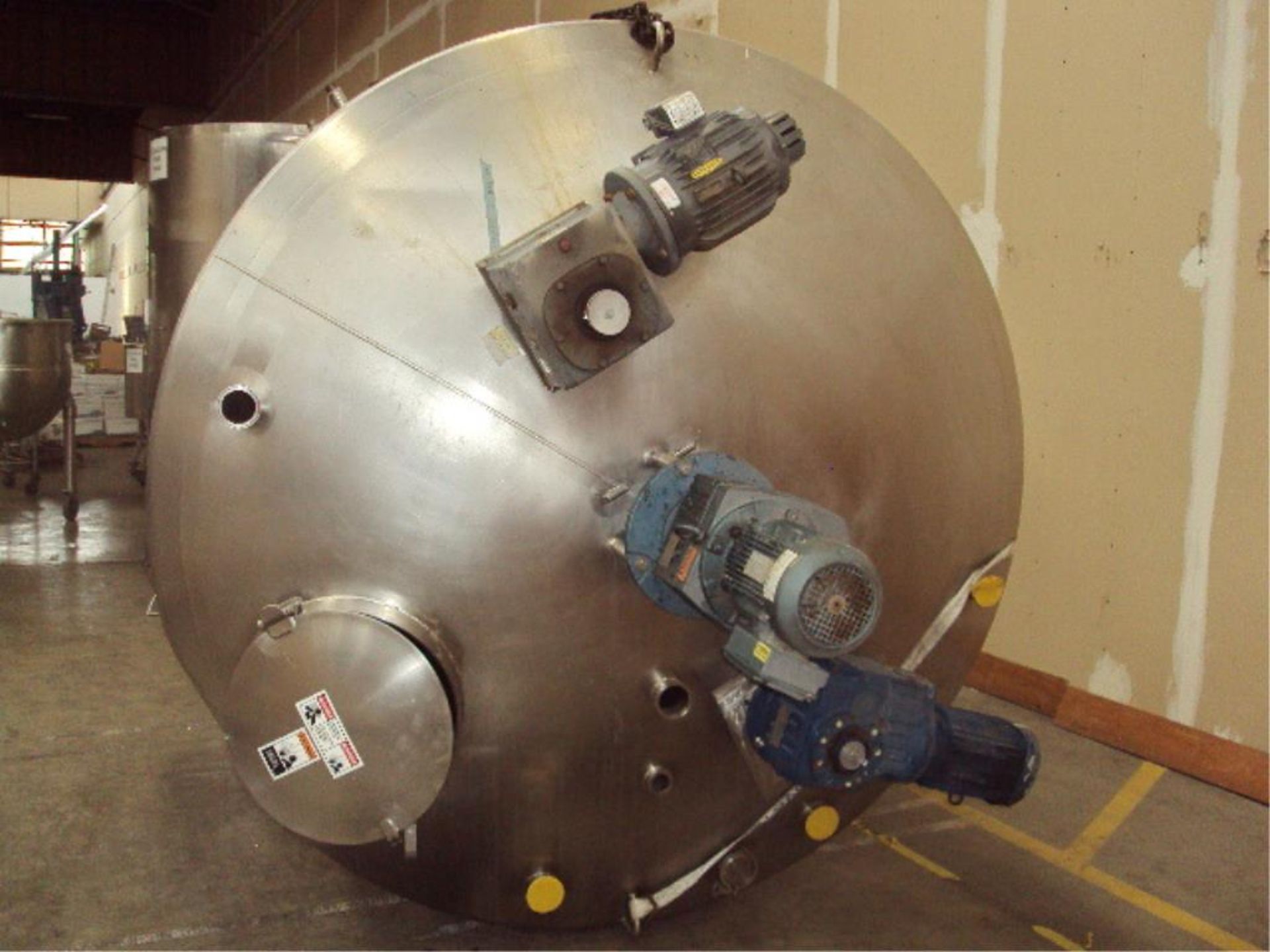 1500 Gallon Cap. SS Jacketed Mixing Tank - Image 3 of 9