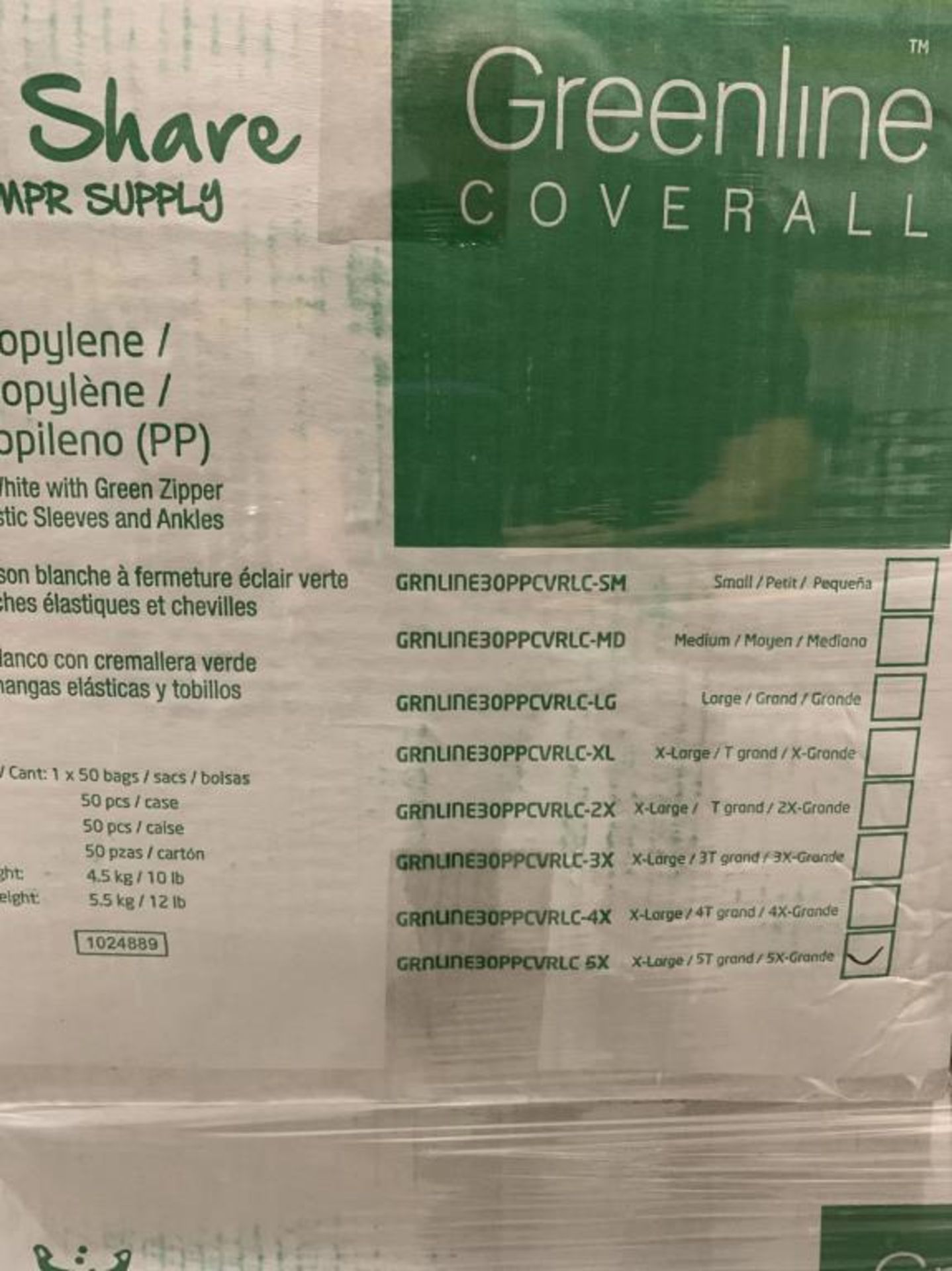 Greenline Polypropylene Coveralls, No Hoods - Image 2 of 3