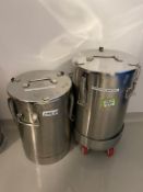 (2) Stainless Steel Pots