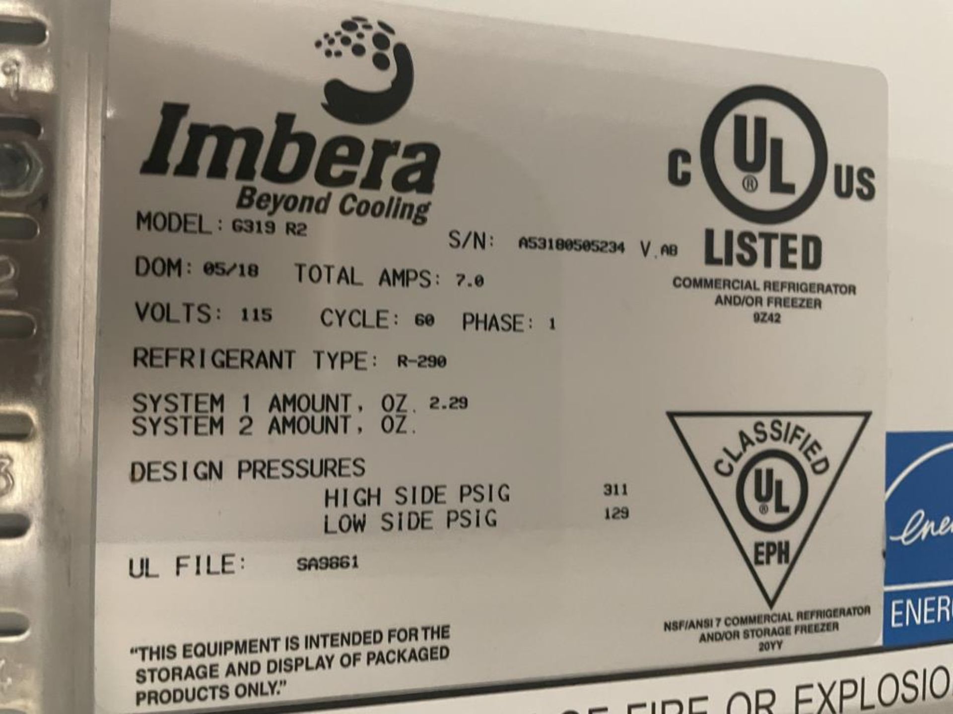 Imbera G319 Deli Refrigerator - Image 3 of 3
