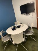 Video Conferencing w/ Table & Task Chairs