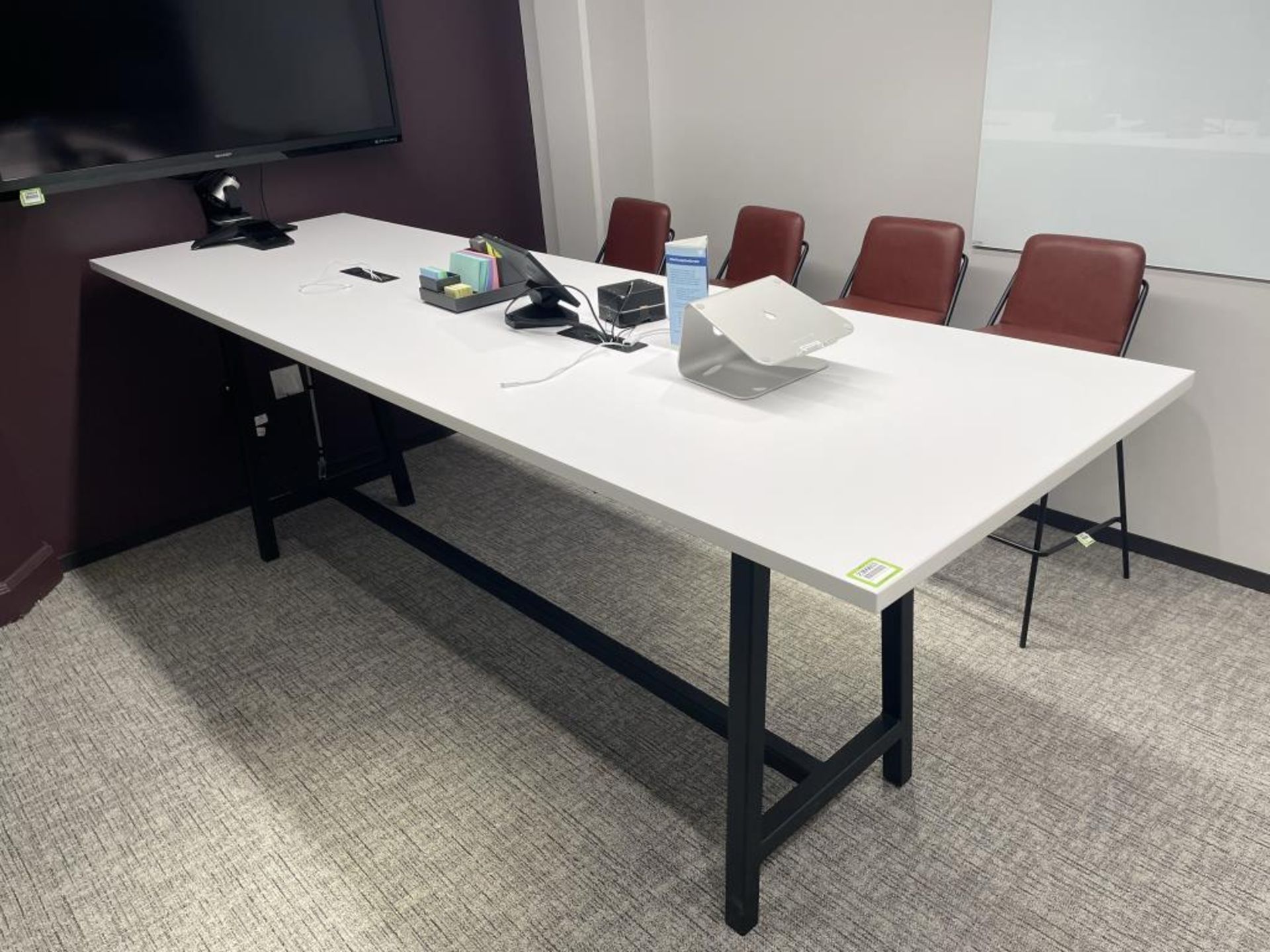 A-Frame Conference Table Powered-In 120"x36"x41" - Image 2 of 7