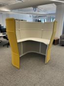 Haworth Openest Privacy Desk Yellow