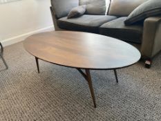 Crate & Barrel Bel-Air Oval Coffee Table