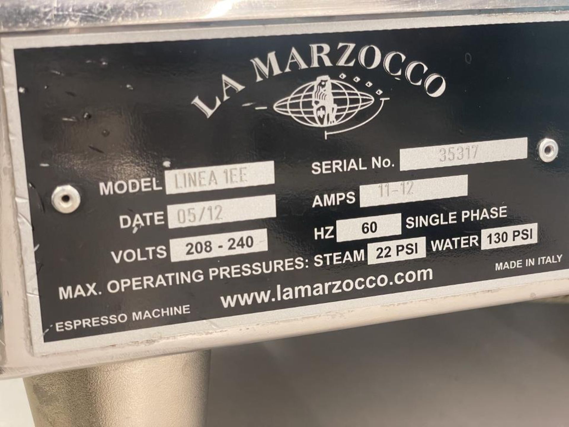 La Marzocco LINEA 1EE Semi-Auto Espresso Machine - Image 3 of 5