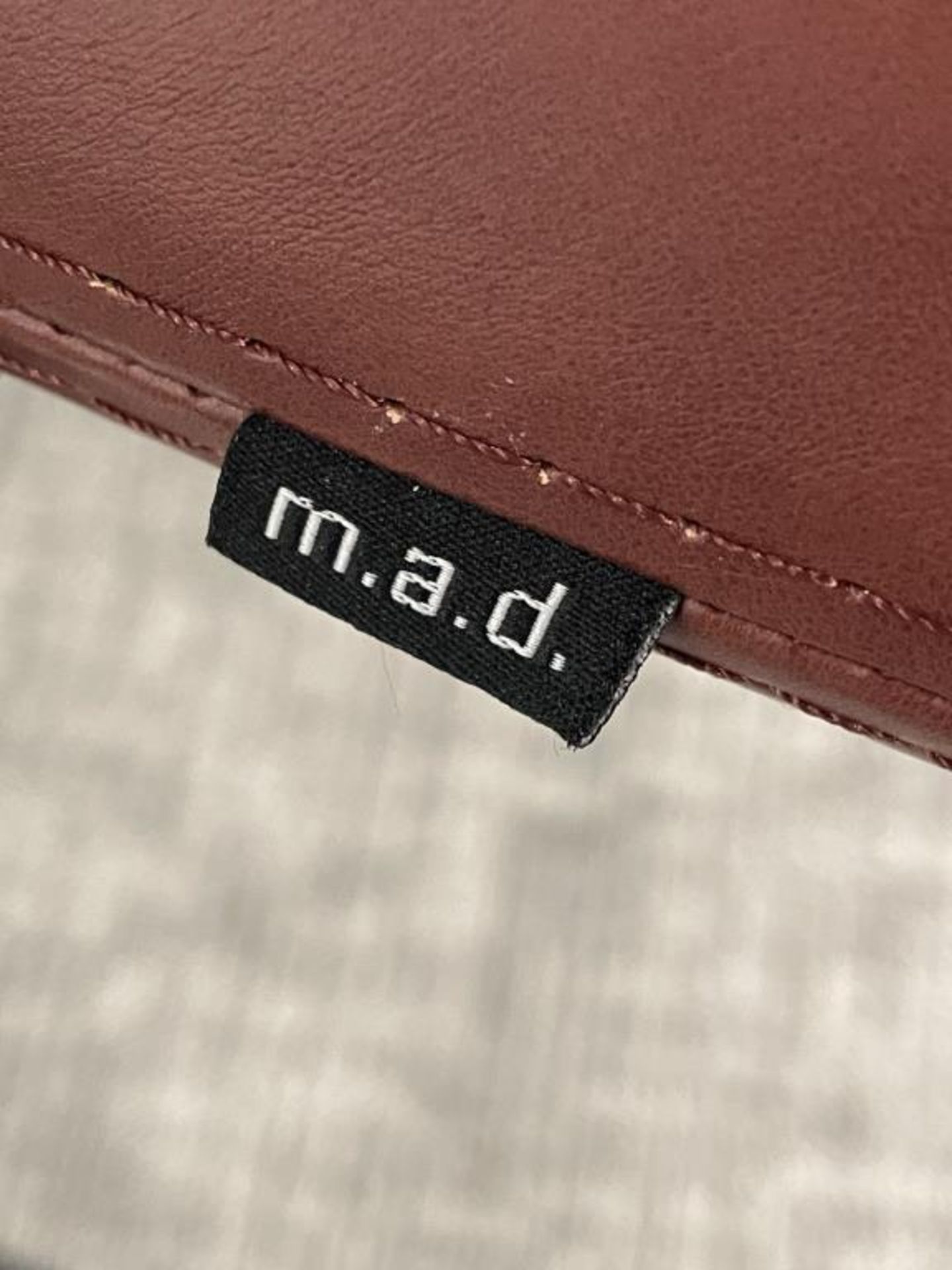 (4qty) M.A.D Sling Bar Stool's, Leather - Image 4 of 10